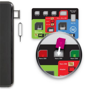 Wicked Chili 8in1 Multi Sim Card Tool Gelbeutel Karten Halter Smartphone-Adapter N/A zu Nano, Micro, Standard