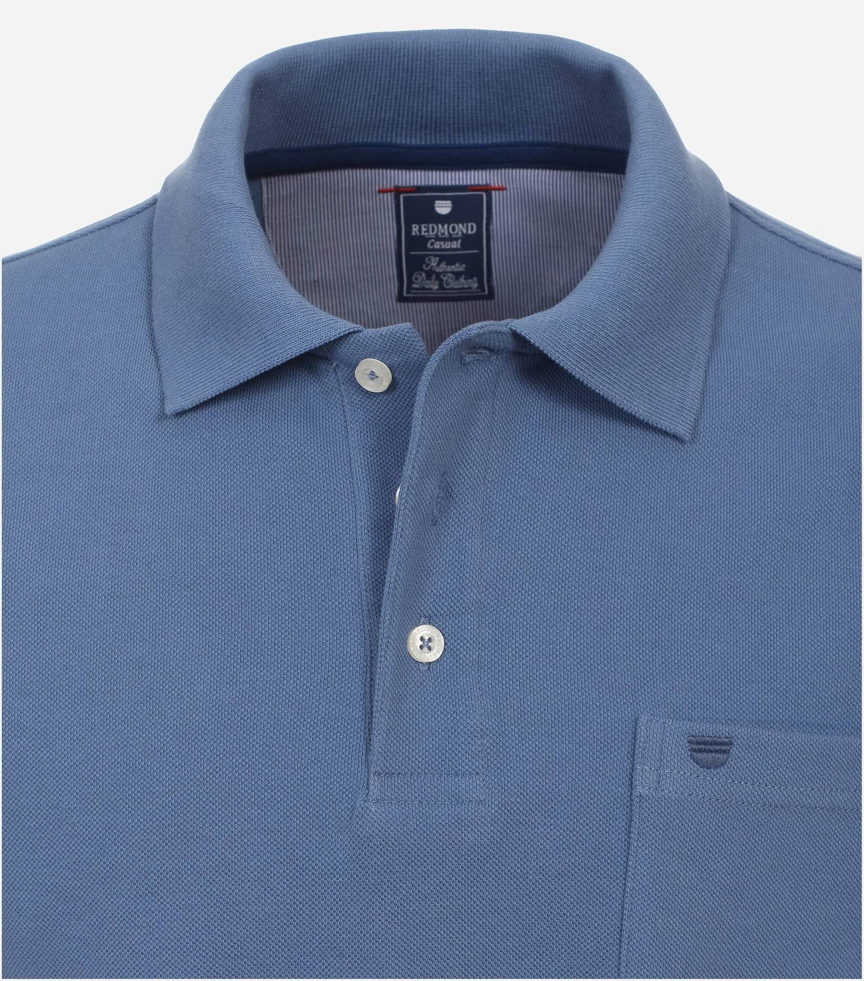 Polo-Shirt Redmond Piqué Poloshirt (102) Blau