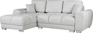 INOSIGN Ecksofa Azzuro L-Form, incl. Bettfunktion und Bettkasten