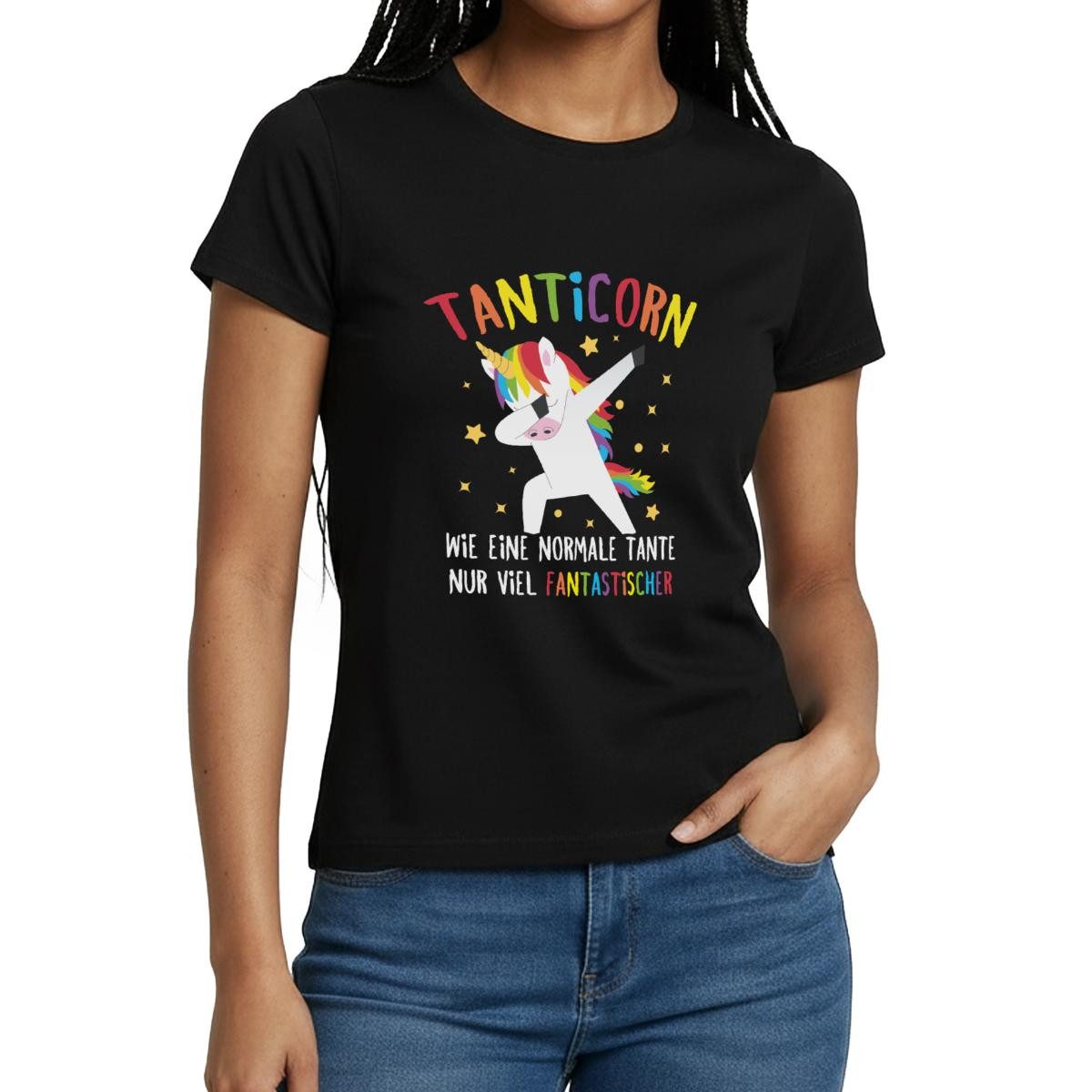 T-Shirt Tanticorn, Fantastische Tante Frauen T-Shirt