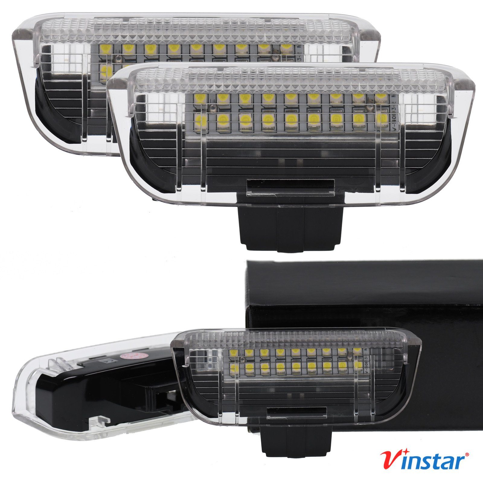 Vinstar KFZ-Ersatzleuchte LED Einstiegsbeleuchtung für VW, VW EOS 1F Golf JETTA Passat Sharan Tiguan Touareg