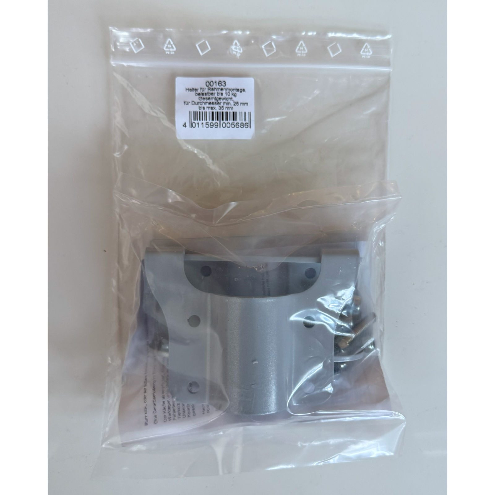 Aumüller Tierfahrradkorb Ersatzteil: Halter Rahmenmontage hinten, für Durchmesser min. 25 mm...