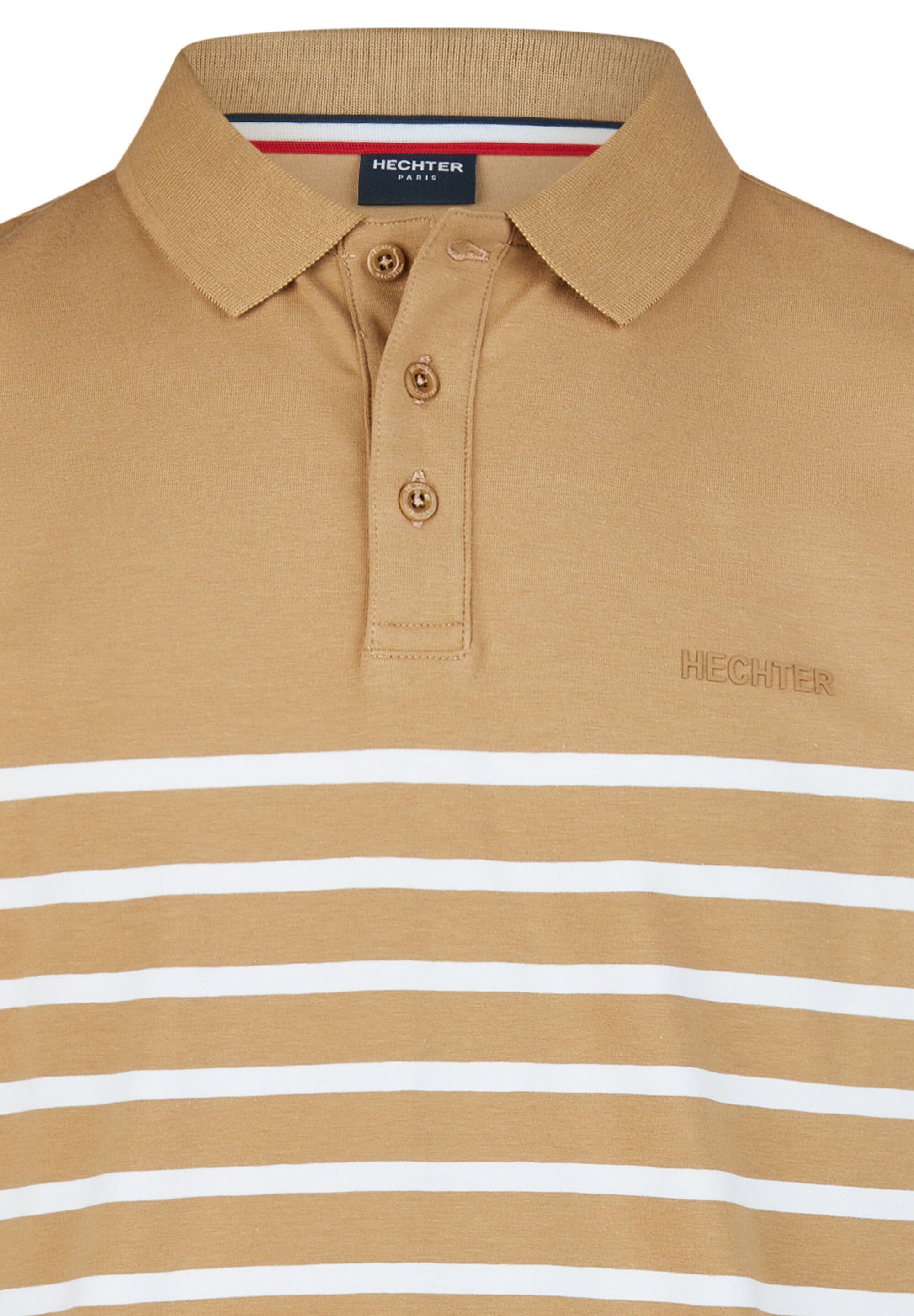 HECHTER PARIS Poloshirt (1-tlg) mit tonigem HECHTER-Logo