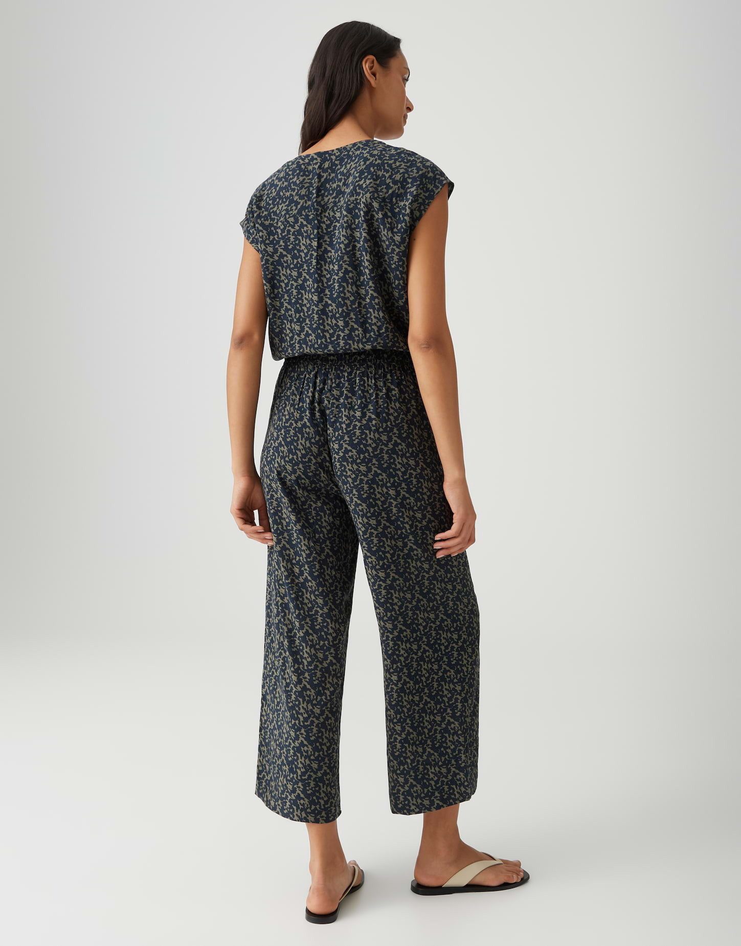 OPUS Jumpsuit MONELI SHADOW Wide mit abstrakten Printdesign