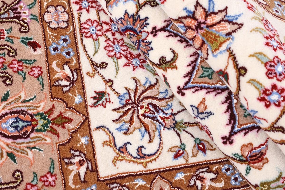 108x166 Handgeknüpfter 8 Nain Seidenkette Orientteppich, mm Höhe: rechteckig, Isfahan Trading, Orientteppich