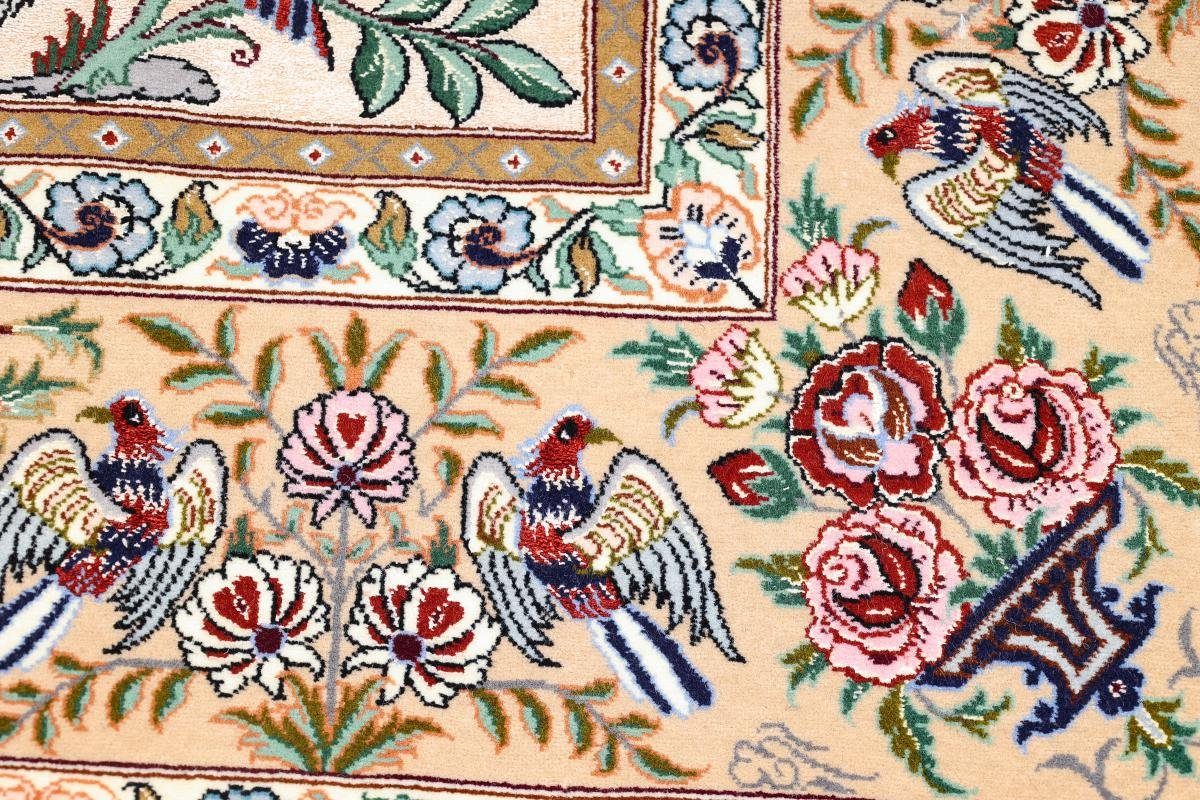 138x200 Seidenkette rechteckig, Trading, 6 mm Nain Höhe: Orientteppich Orientteppich, Handgeknüpfter Isfahan