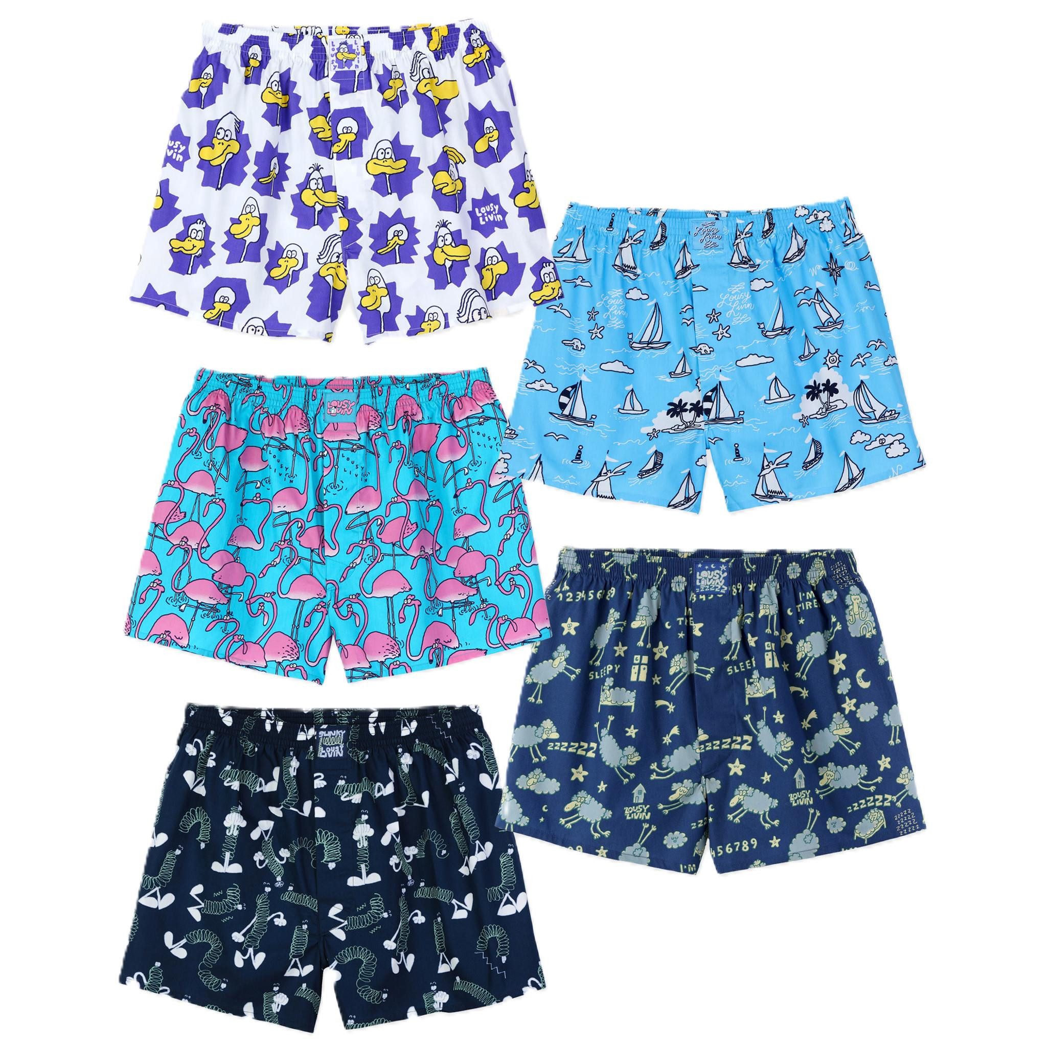 Lousy Livin Boxershorts Lousy Livin 5-Pack Boxershorts Into the Blue (Boxershorts, Boxershorts)