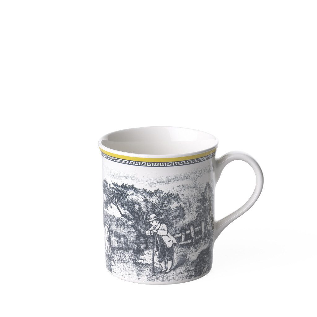 Villeroy & Boch Tasse Audun Becher mit Henkel, 1-tlg., Porzellan, Premium Porcelain, mikrow.- & spülm.sicher, Made in Germany