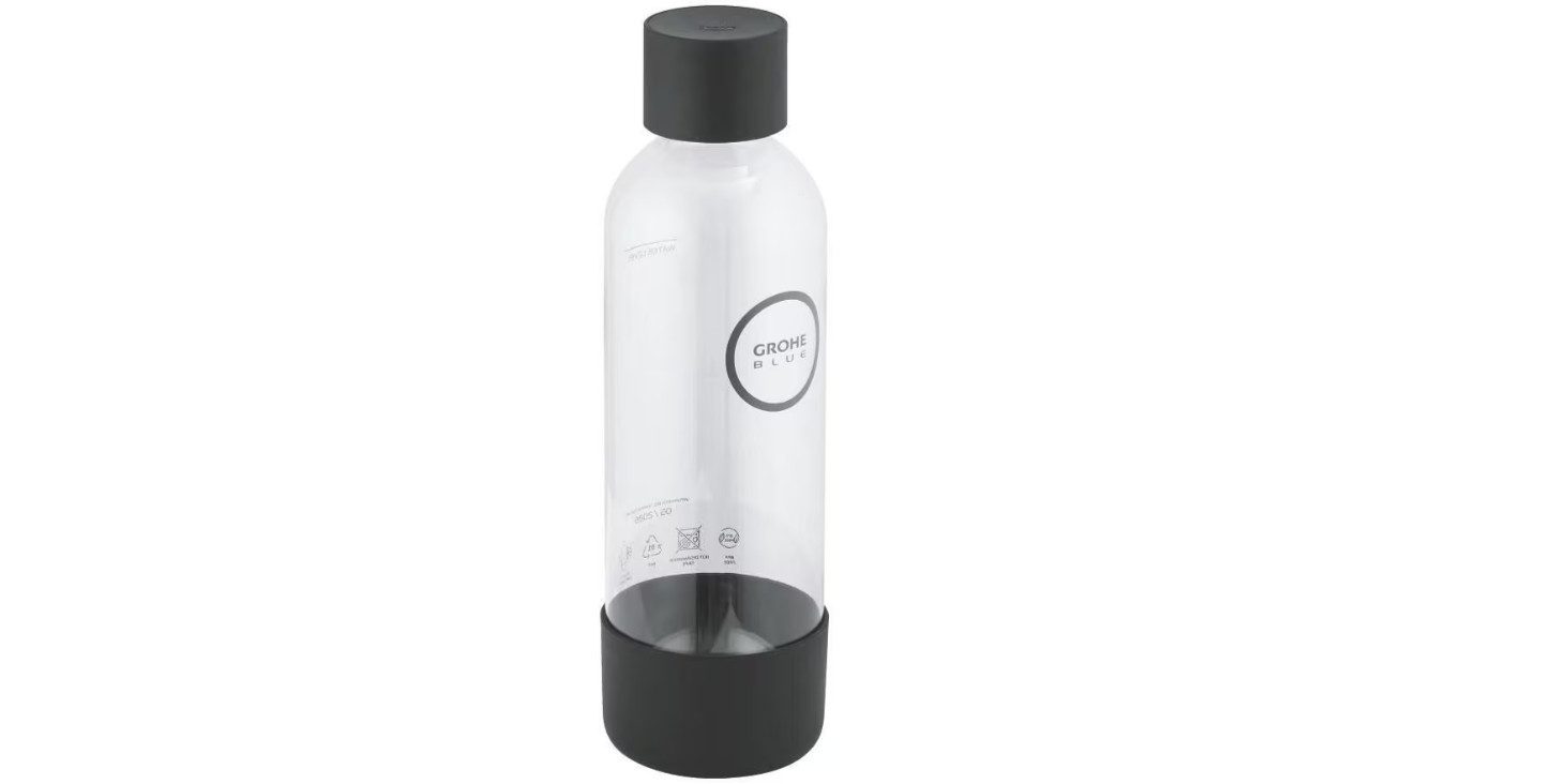 Grohe Wassersprudler Blue Fizz Ersatz-Wasserflasche, schwarz (41250K00)
