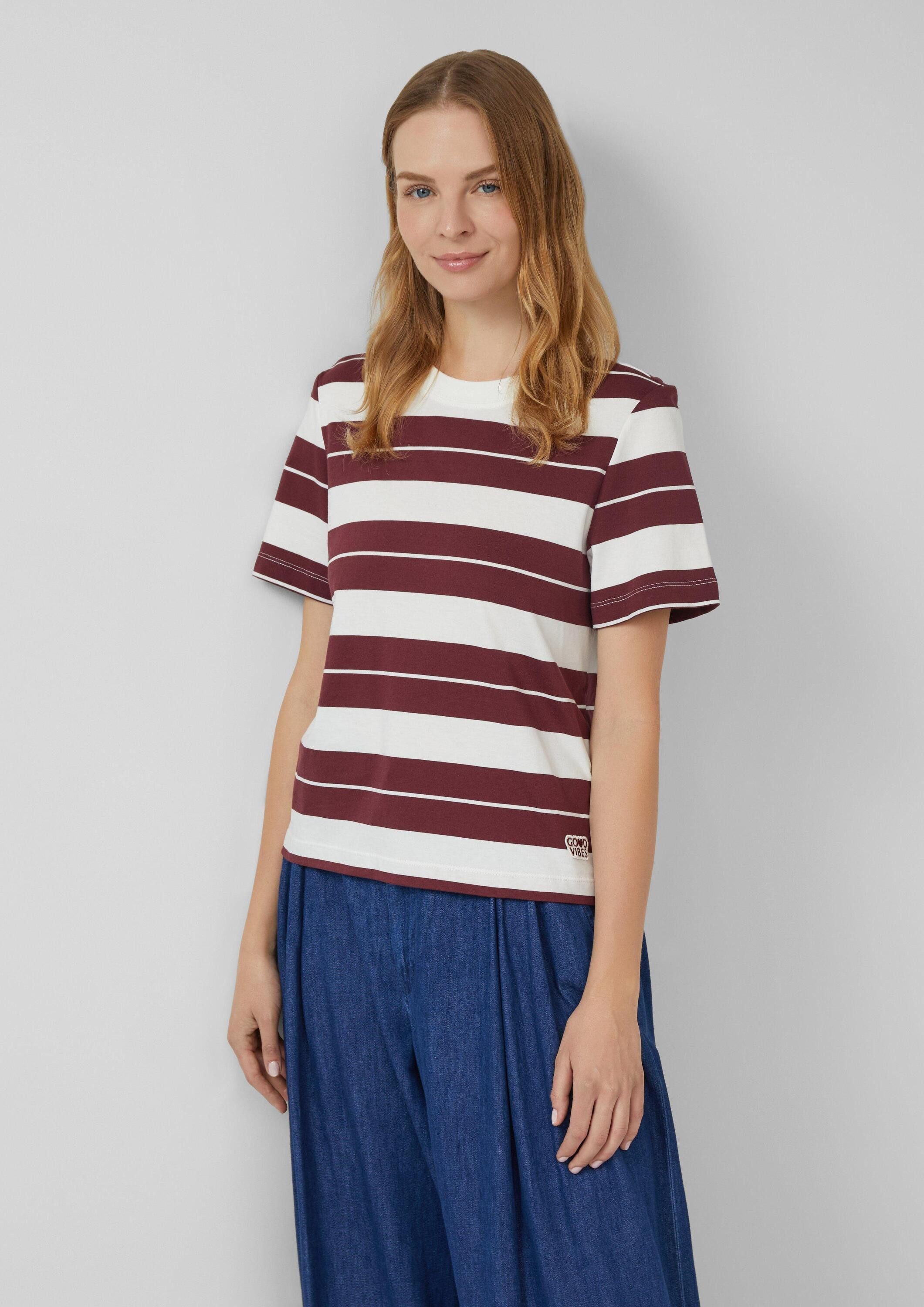 s.Oliver Kurzarmshirt T-Shirt (1-tlg) günstig online kaufen