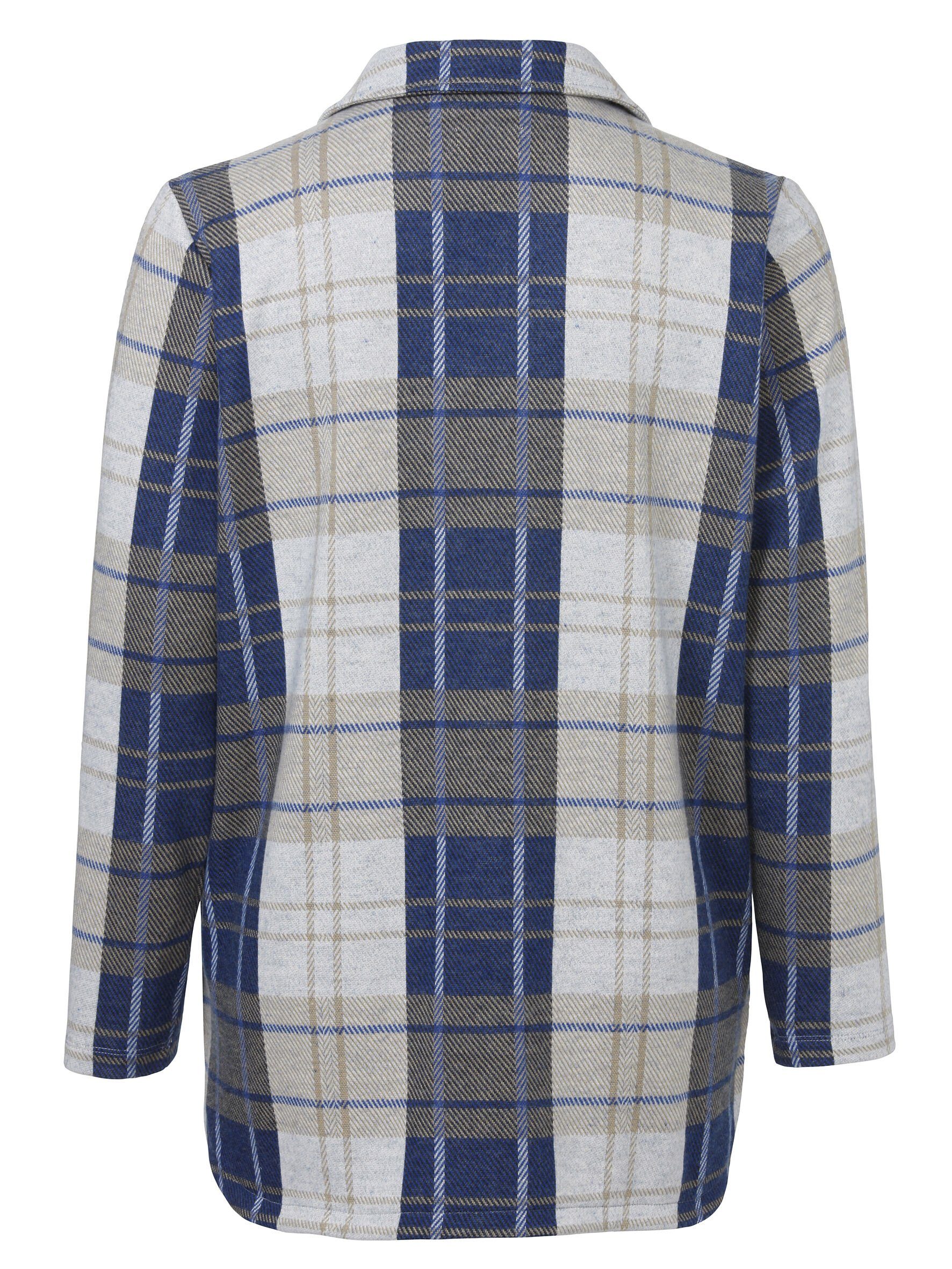 VIA APPIA DUE Langarmbluse mit Tartan-Muster