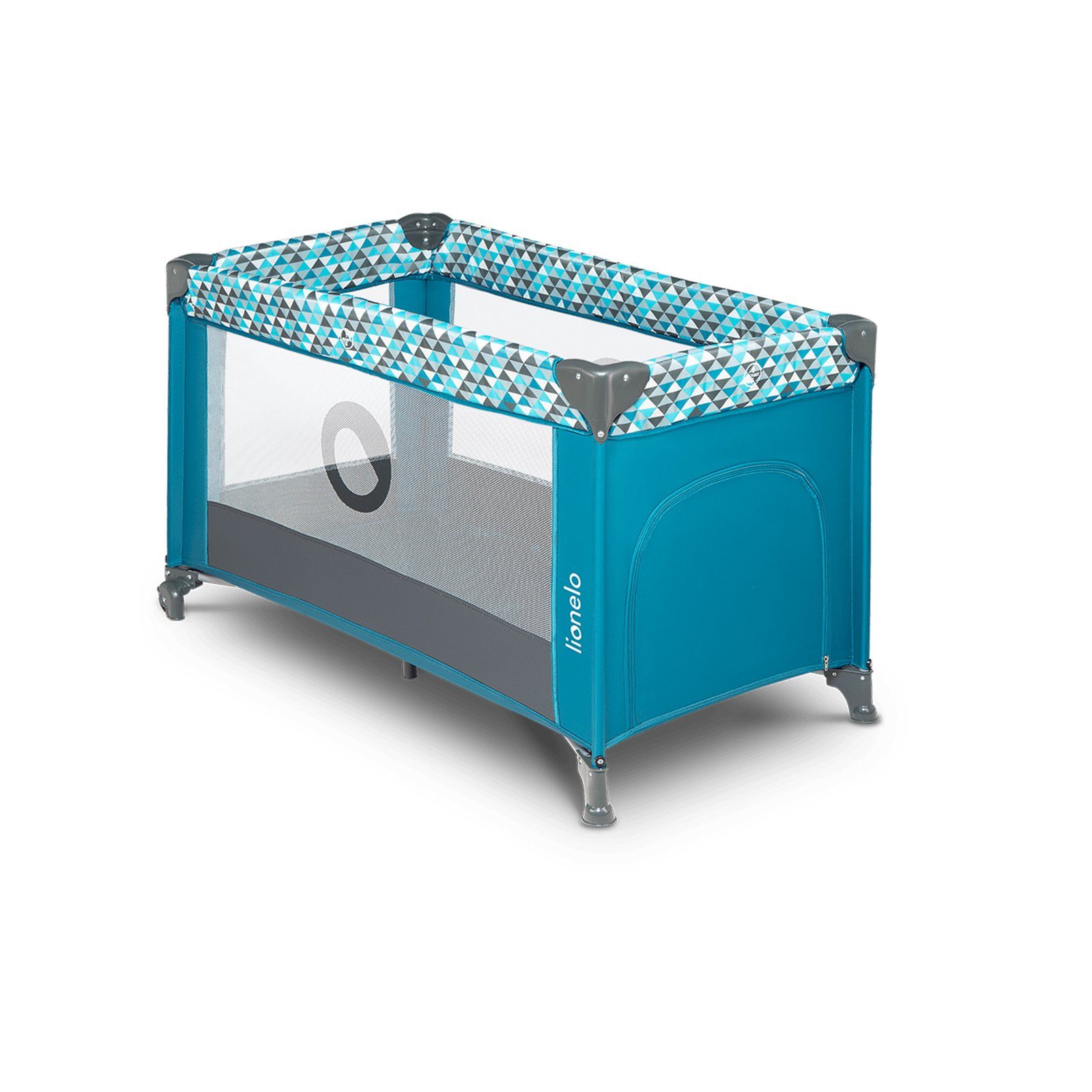 lionelo Baby-Reisebett Stefi, 120x60 cm Tragetasche  Klappbaren  Seiteneingang