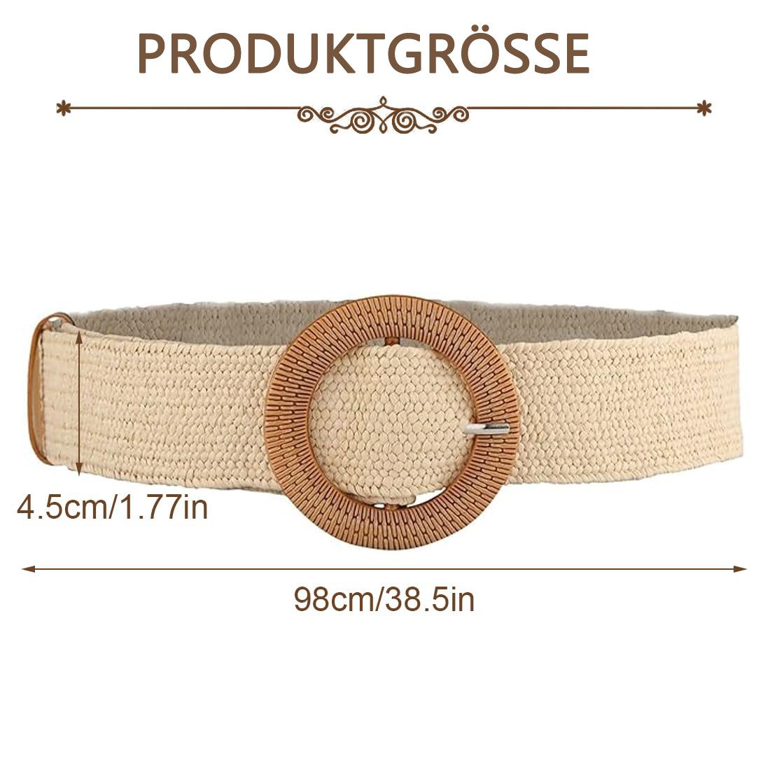 Coonoor Flechtgürtel Rattan-Flechtgürtel für Damen, breiter günstig online kaufen