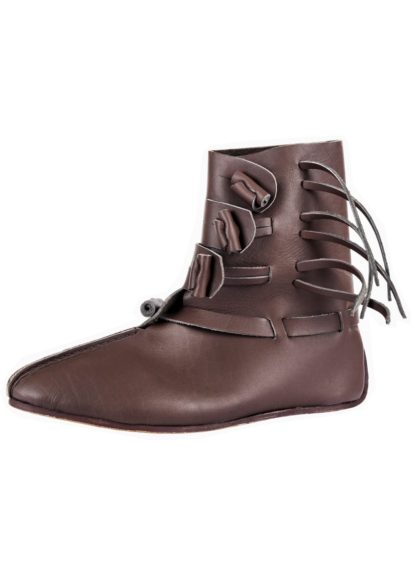 Ulfberth Kostüm Ulfberth Wikinger Halbstiefel, dunkelbraun, Gr. 42