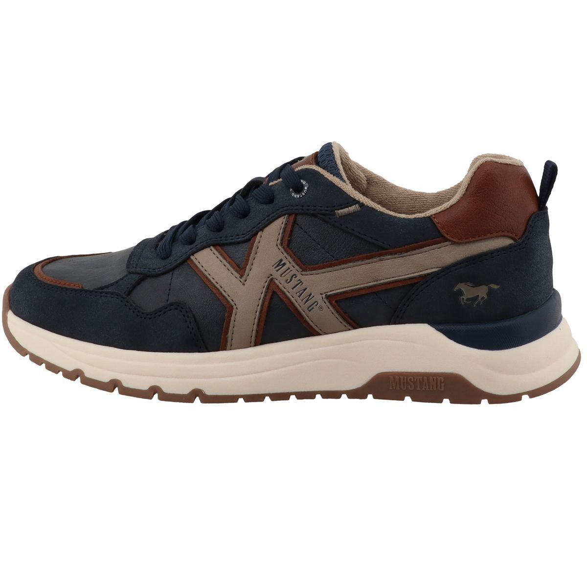 Mustang Shoes 26M0291006-navy Schnürschuh Sportiver Freizeitschuh mit wärmendem Frotteefutter