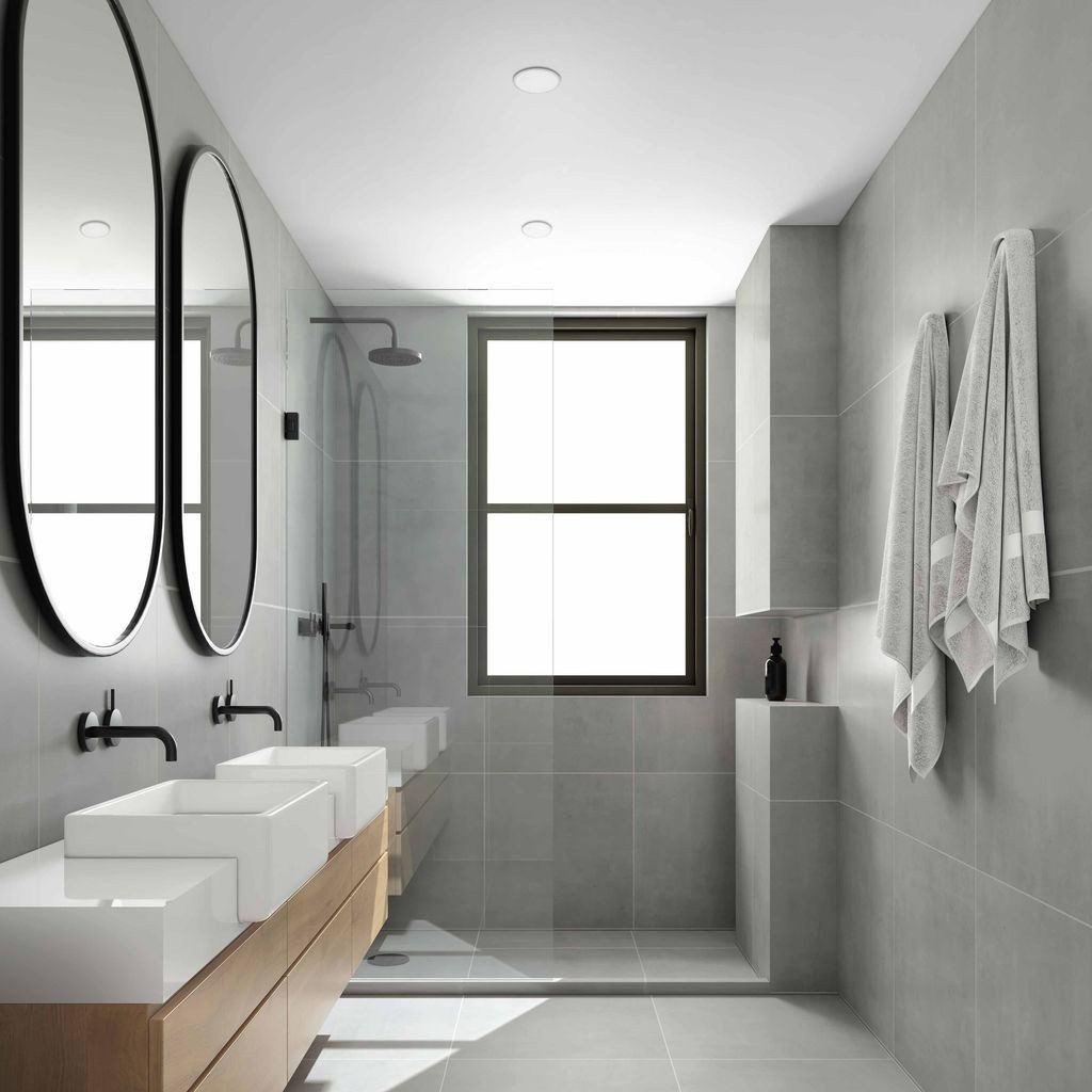 Briloner Leuchten LED Einbaustrahler 7061-436, LED fest integriert, 2700K - Extra-Warmweiß, Einbauleuchte rahmenlos für Bad 3er Set 3W 350lm 4000K IP44 Ø 7,5cm