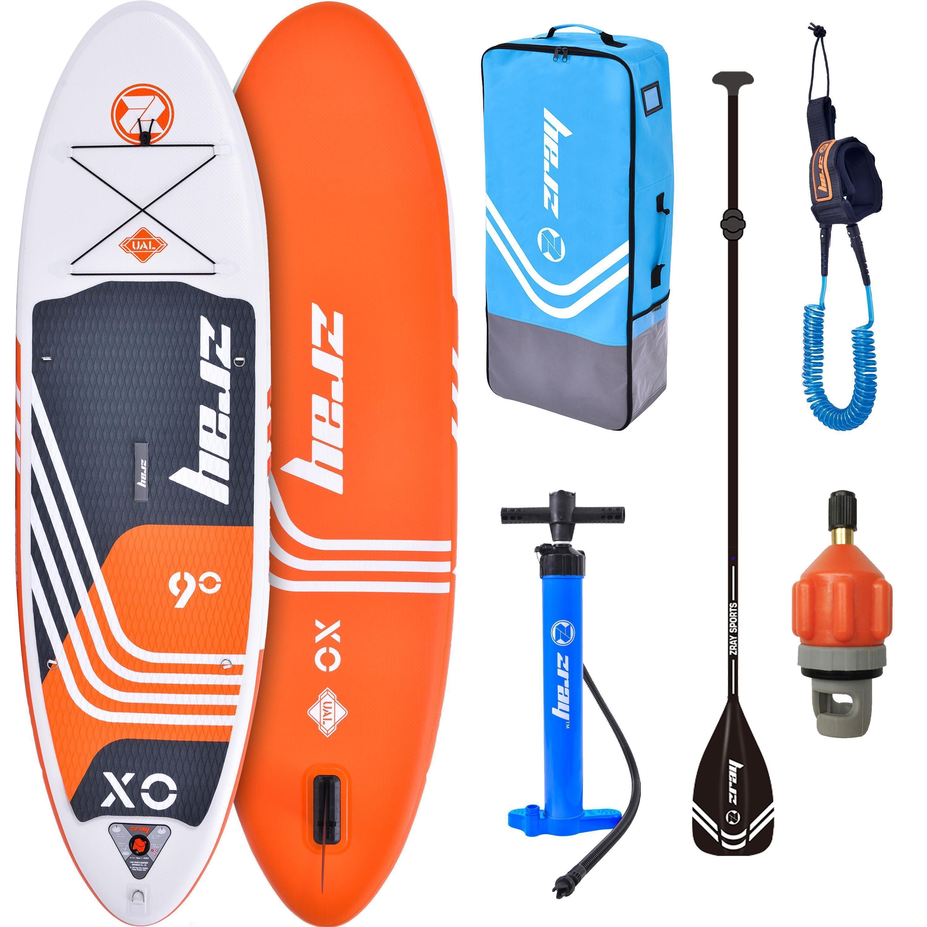 Inflatable SUP-Board X0 Premium Stand Up Paddle Board Komplettset für Kinder 275x76x13 cm
