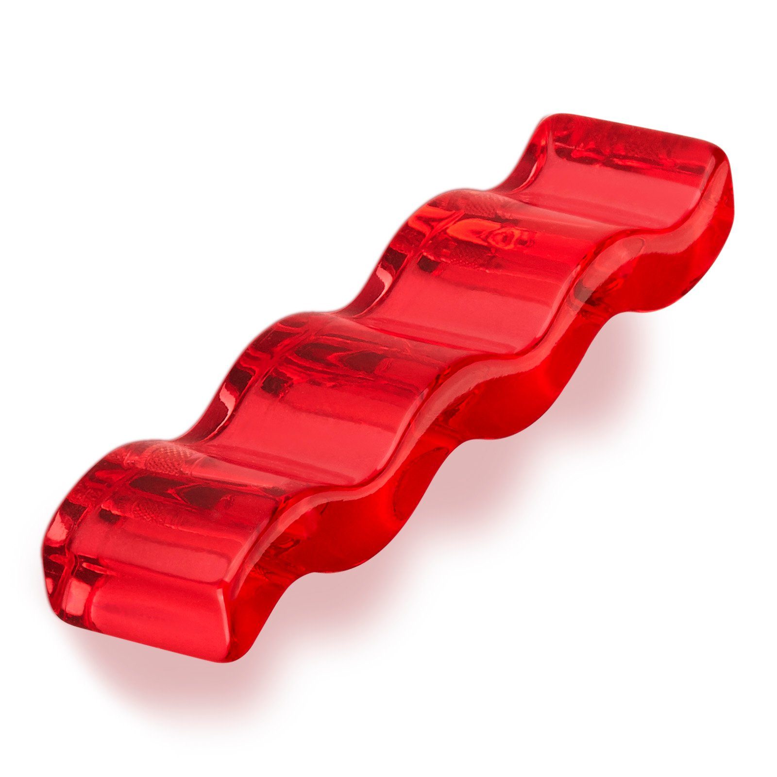 SO-TECH® Möbelgriff Designgriff SW68 BA 64 mm kirschrot-transluzent rot transpar, inkl. Schrauben
