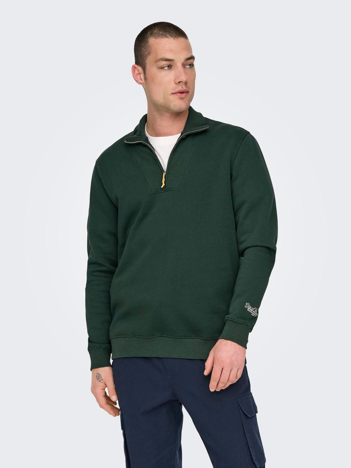 ONLY & SONS Sweatshirt Reißverschluss Hoch günstig online kaufen