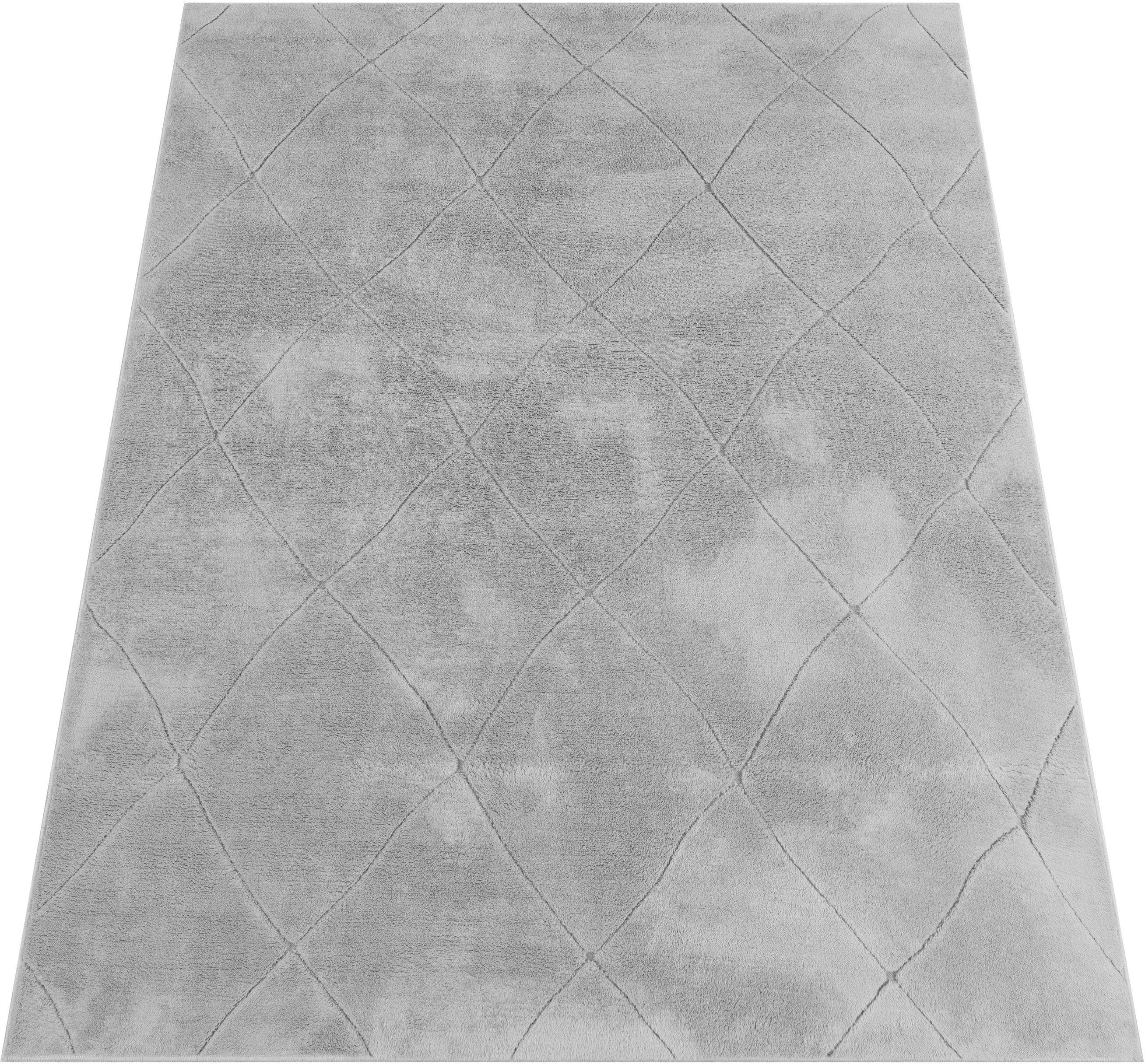 Paco Home Teppich Utrecht 641, rechteckig, Höhe: 4 mm, Kurzflor, Uni Farben günstig online kaufen