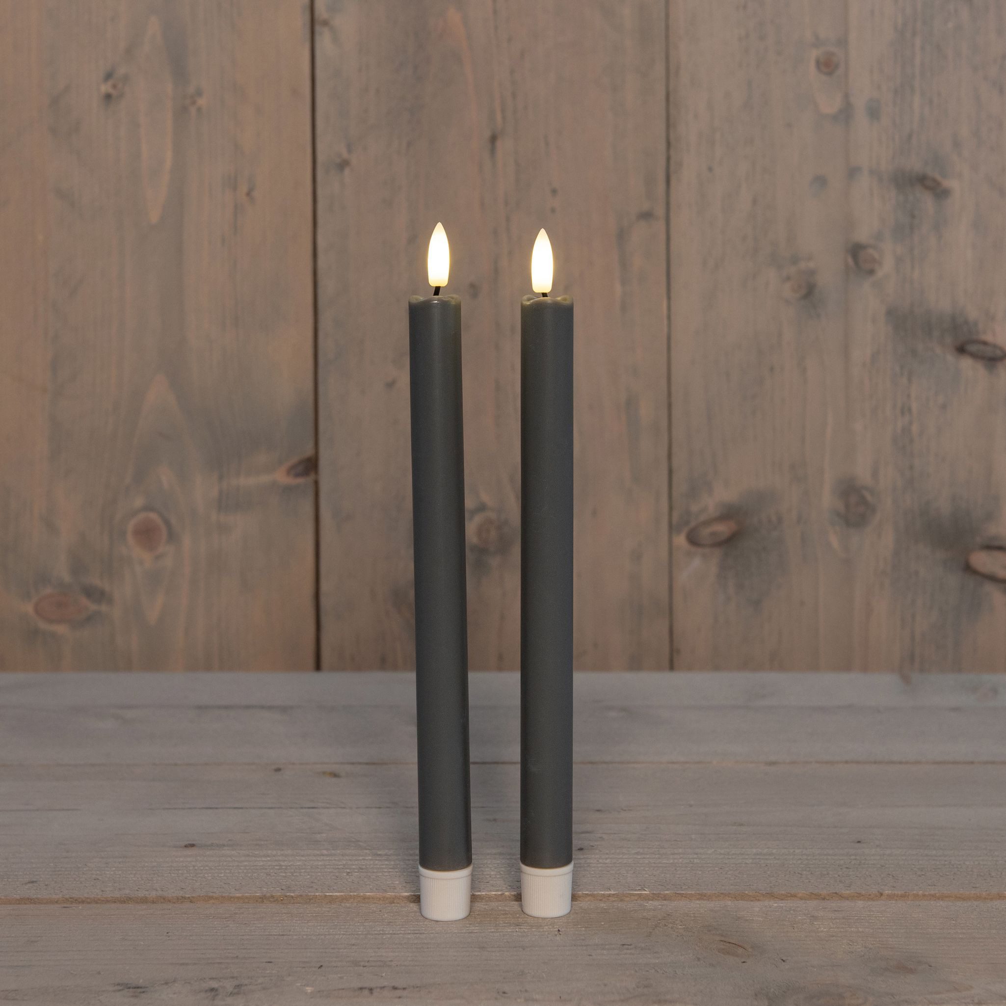Coen Bakker Deco BV LED-Kerze LED 2er Set Stabkerzen, 2 x 2AAA, versch. Farben (2-tlg)