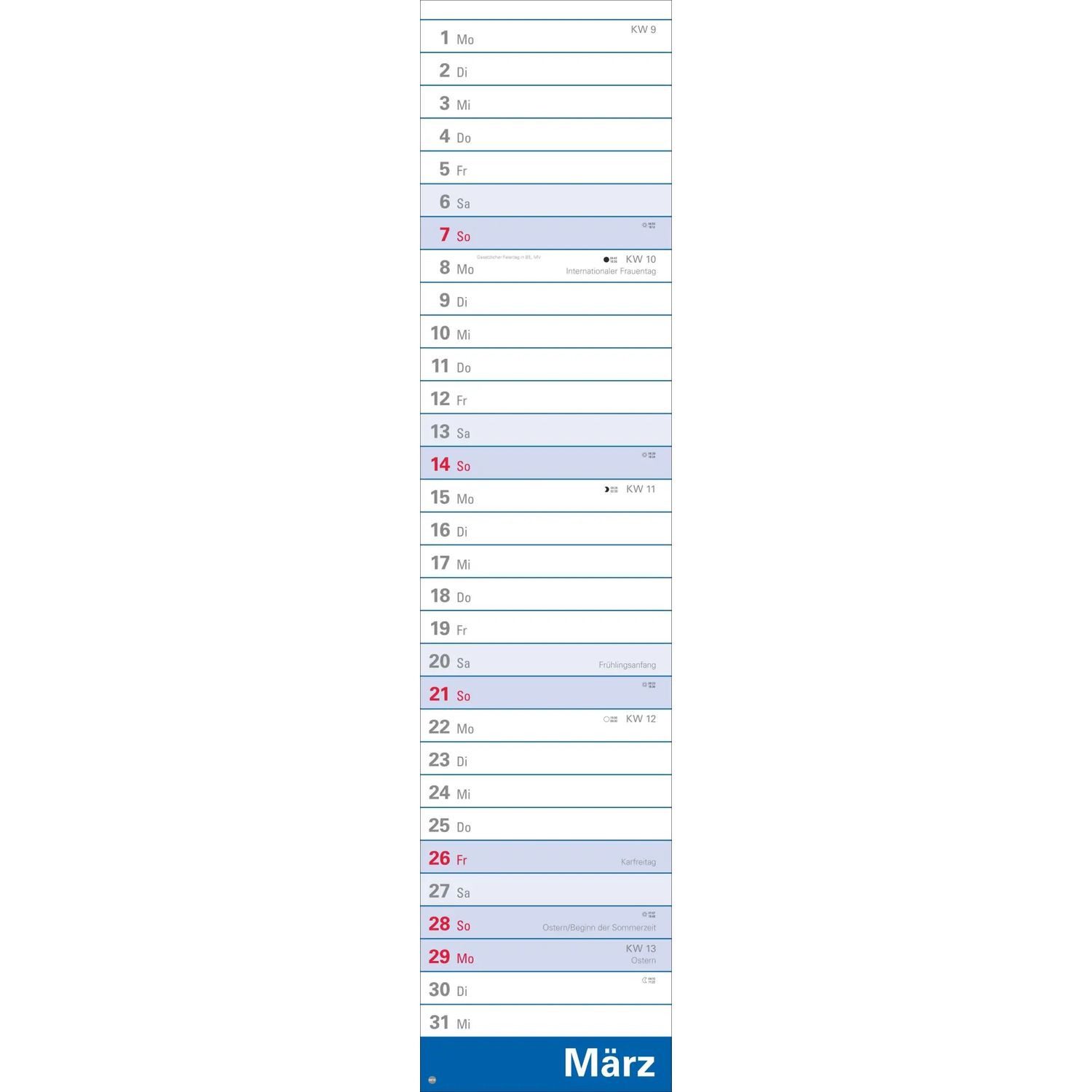 HEYE Wandkalender Langplaner XL 2027 – Bild 4 von 5