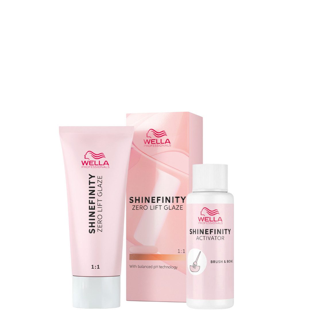 Wella Professionals Haartönung Shinefinity Zero Lift Glaze 60 ml + Brush & Bowl Activator 60 ml