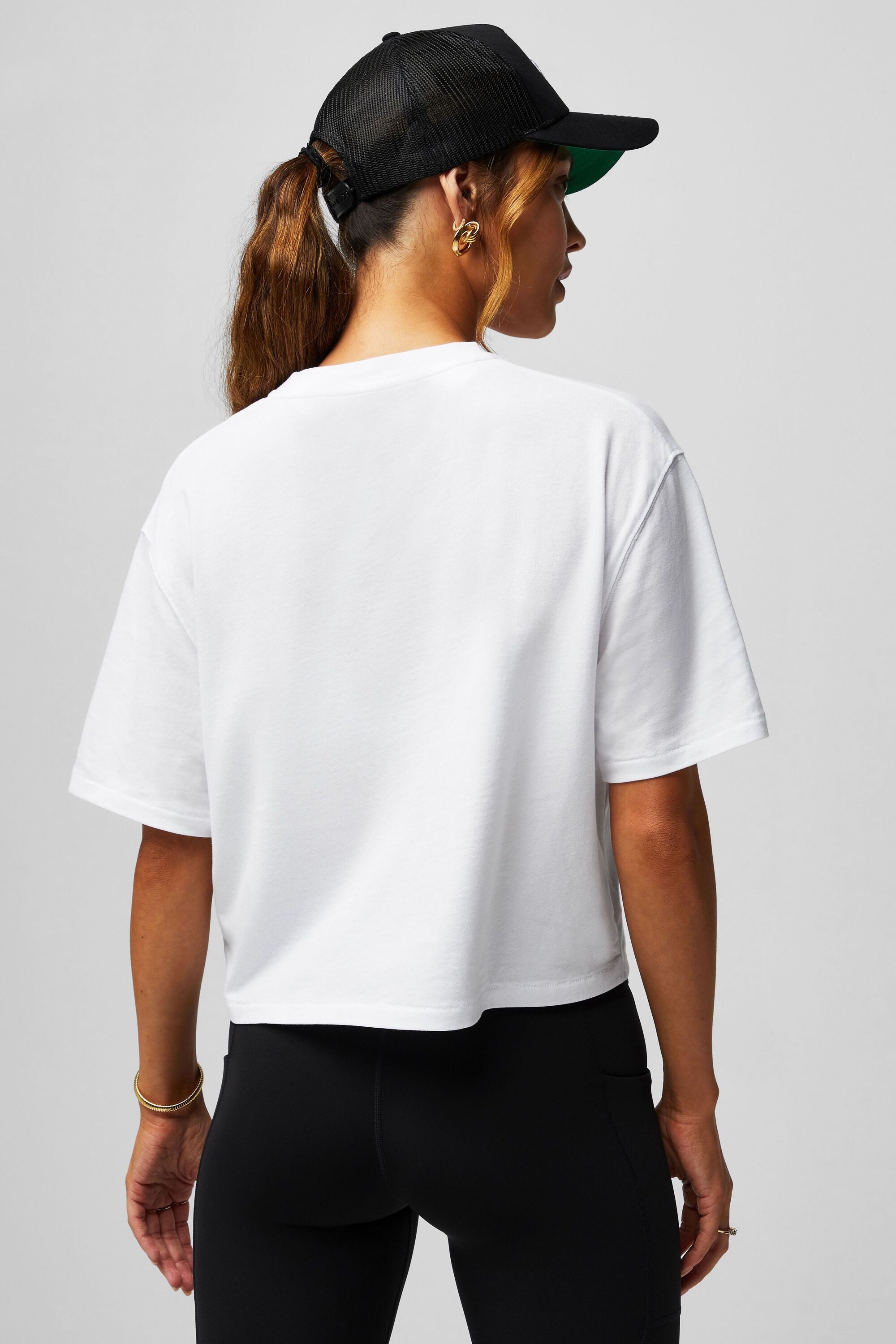 Fabletics Shirttop COTTON BOXY TEE (1-tlg) mit Rundhalsausschnitt