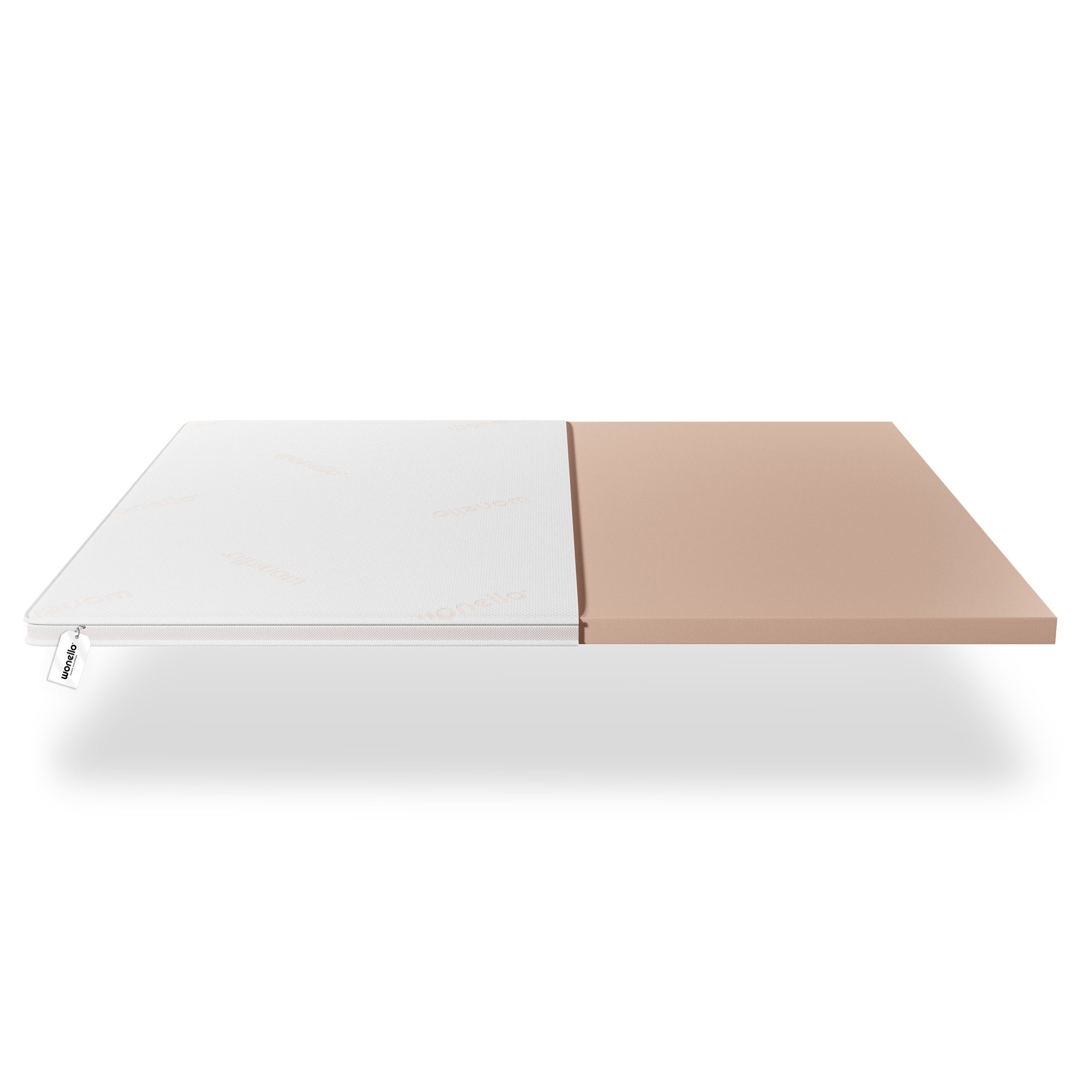 wonello, Topper wonello premium HR Topper, 6 cm hoch, Kaltschaum, (druckentlastend & besonders atmungsaktiv), Luxus Matratzentopper für Bett- und Boxspringbett
