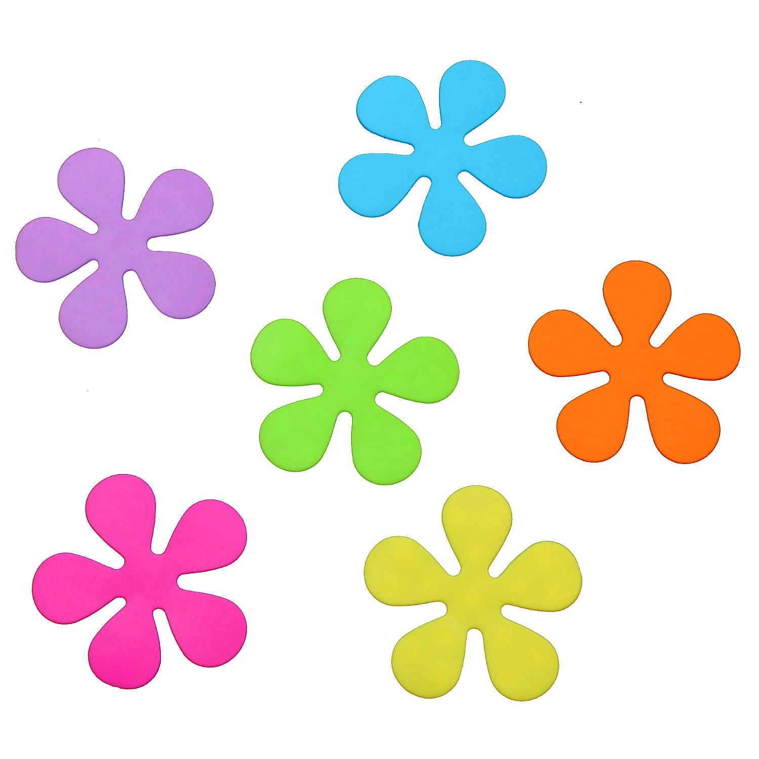 Sanixa Antirutsch-Aufkleber Antirutsch Aufkleber Saugmatte Duschmatte Badewannen-Matte, Antirutsch EInlage, Premium Anti-Rutsch Sticker Blumen bunt, Für Wanne & Dusche