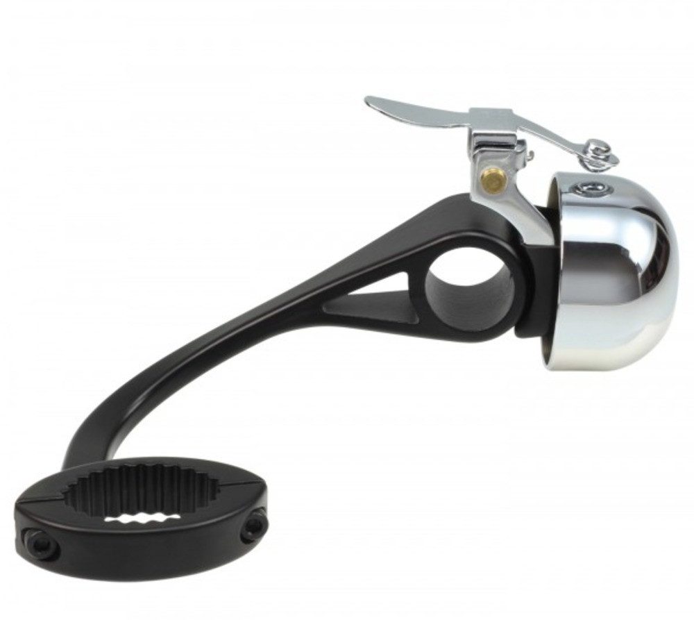 Crane Bell Co Fahrradklingel !Spezial! Rennrad/Gravel-Bike E-Ne SBR mit Drop Bar Mount - All Chrome