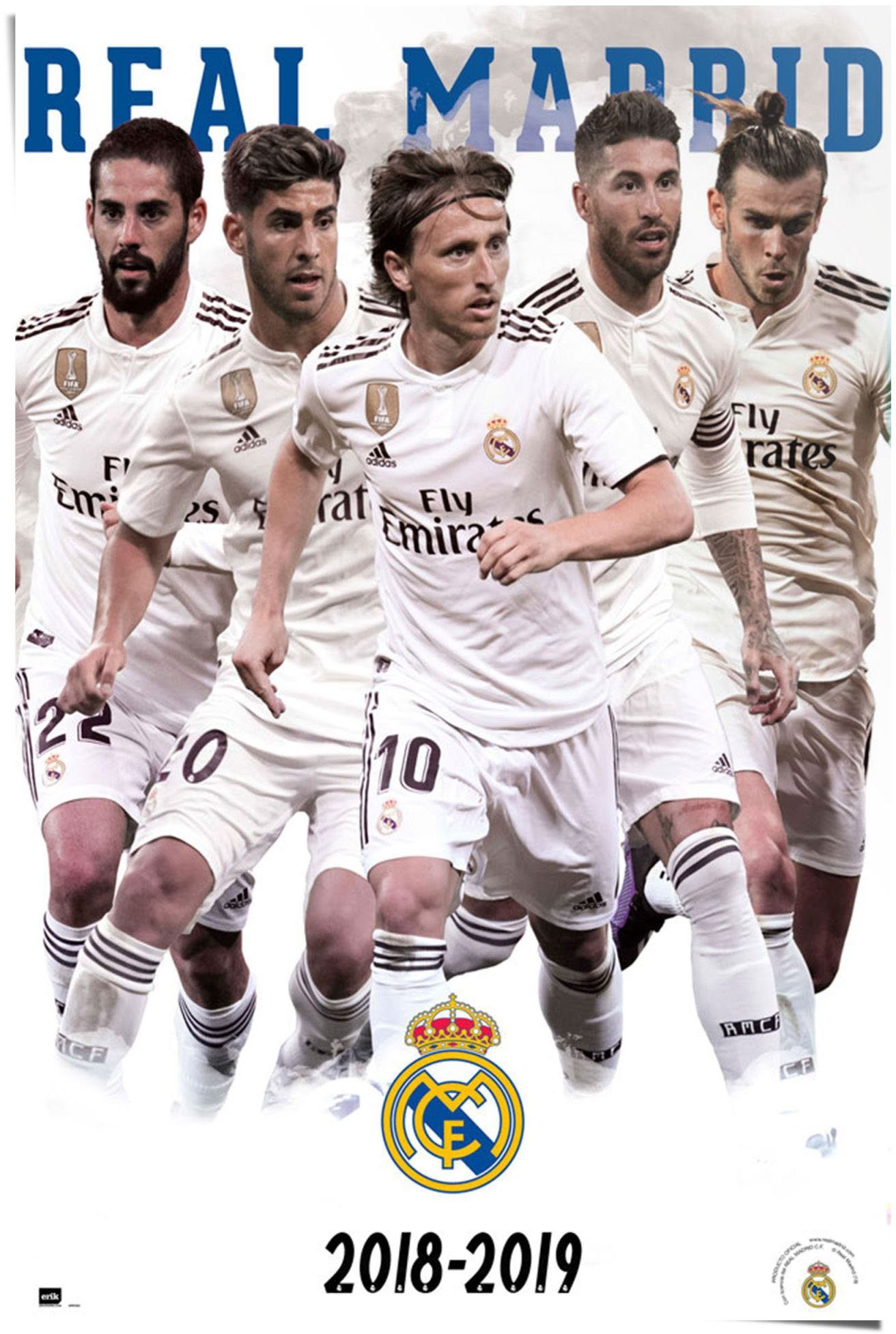 Reinders! Poster »Real Madrid Teamstars 2018/19«, (1 Stück)-Otto