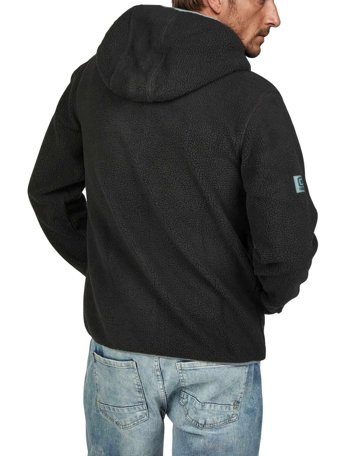 riverso Outdoorjacke Herren Fleecejacke RIVLennox Regular Fit Übergangsjacke mit Teddyfleece