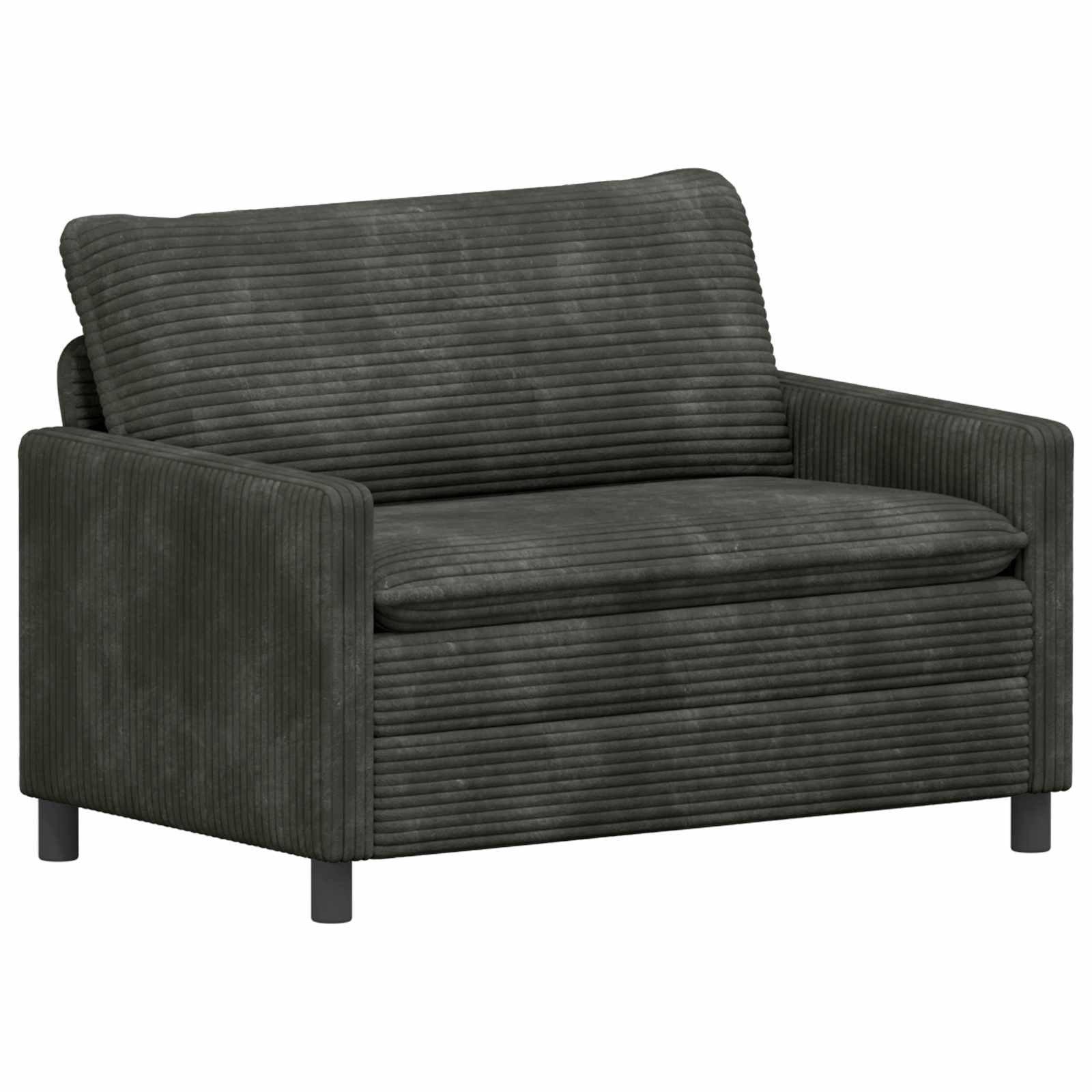 vidaXL Sofa Sofa Anthrazit 126 x 81 x 87,5 cm Polyester, 1 Teile