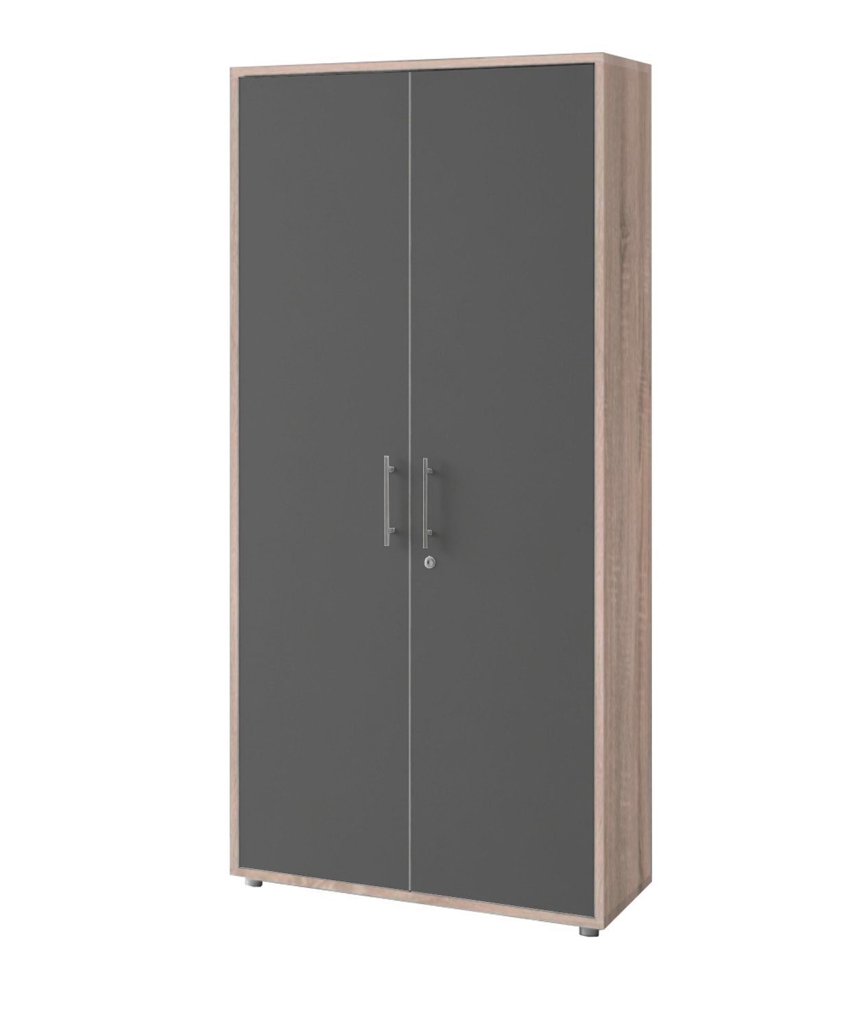 BMG Möbel Aktenschrank Office Edition abschließbar, 5 Ordnerhöhen, Platz für über 45 DIN A4 Ordner