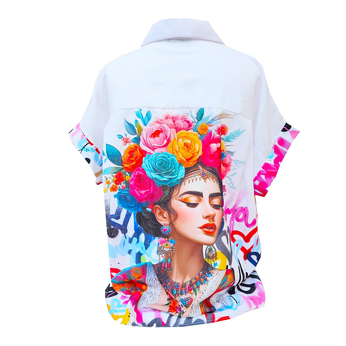Kurzarmbluse SAISON Bluse Mexikanische Frau 42/44/46 günstig online kaufen