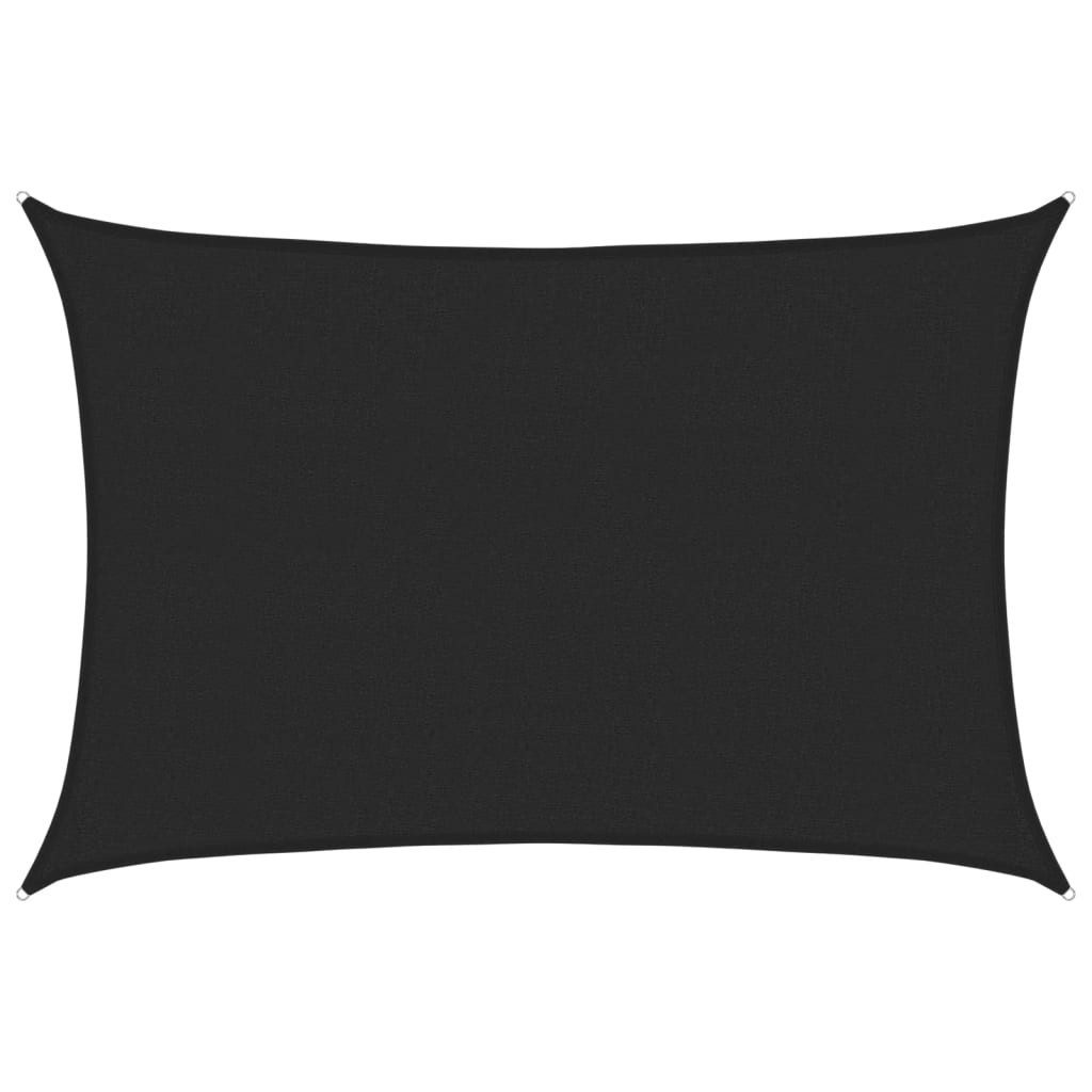 Sonnensegel Sonnensegel 160 g/m² Schwarz 2,5x3,5 m HDPE