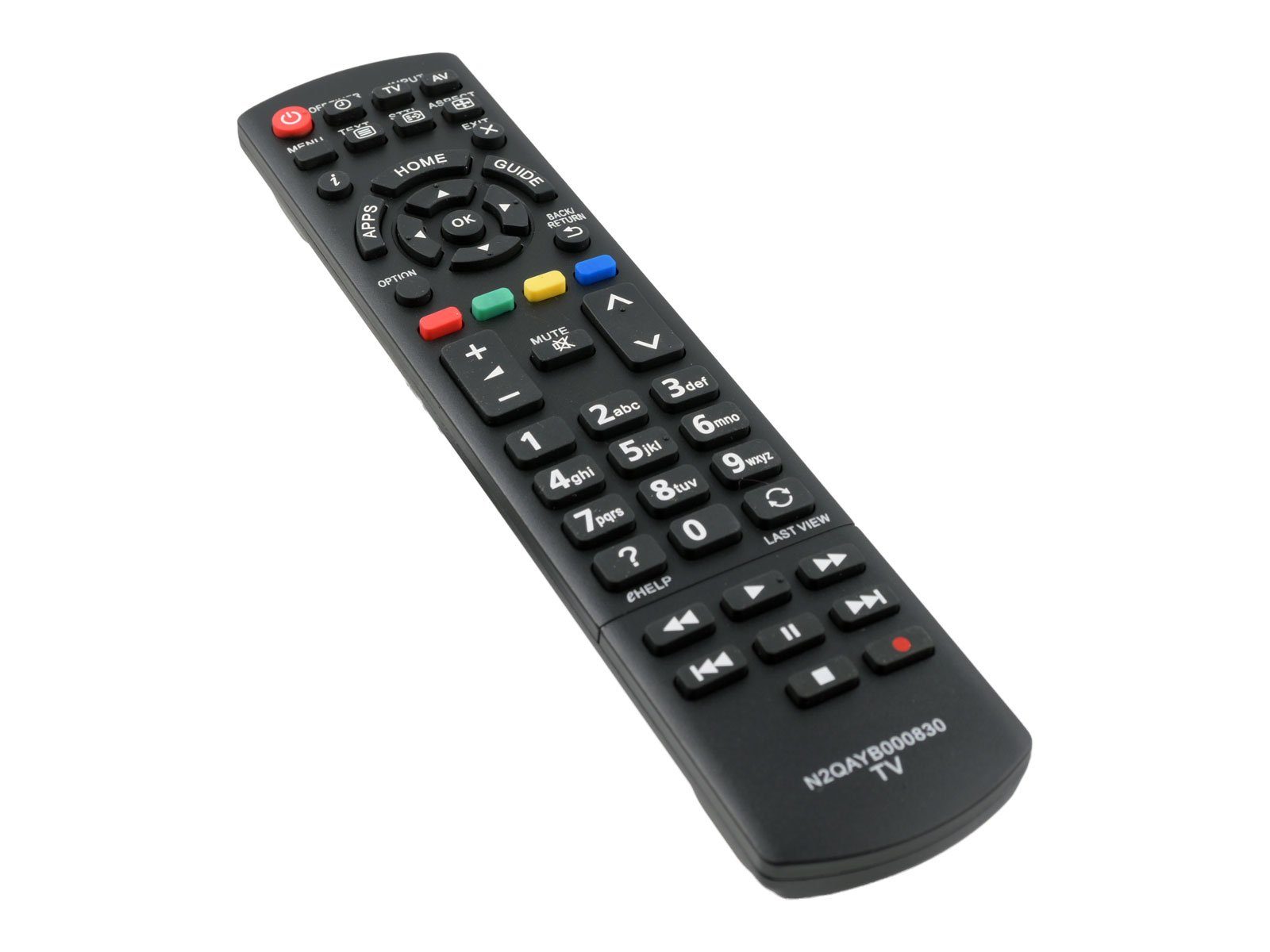 azurano Ersatz für PANASONIC N2QAYB000830 SUB N2QAYB000840 Universal-Smart-TV-Fernbedienung (Ersetzt auch N2QAYB000840)