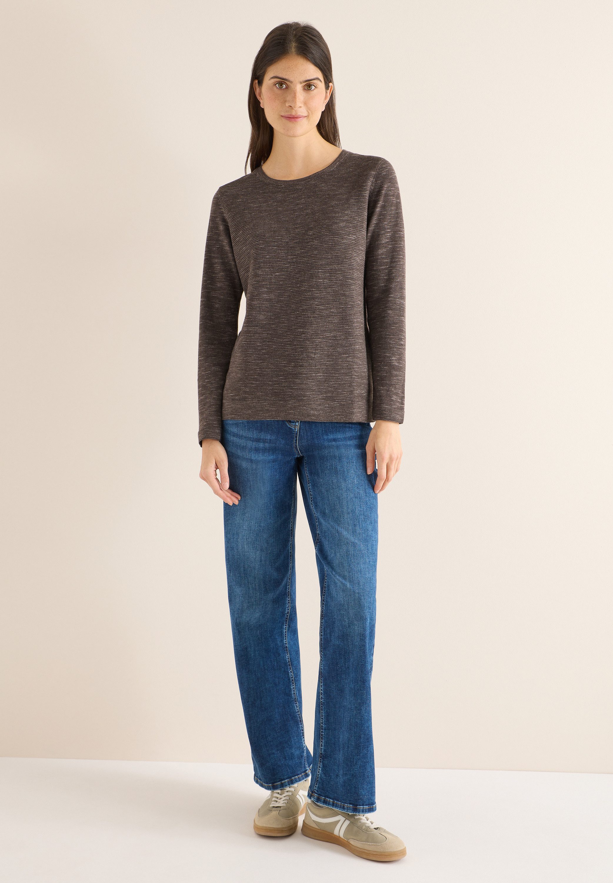 CECIL Strickpullover mit Rundhalsausschnitt