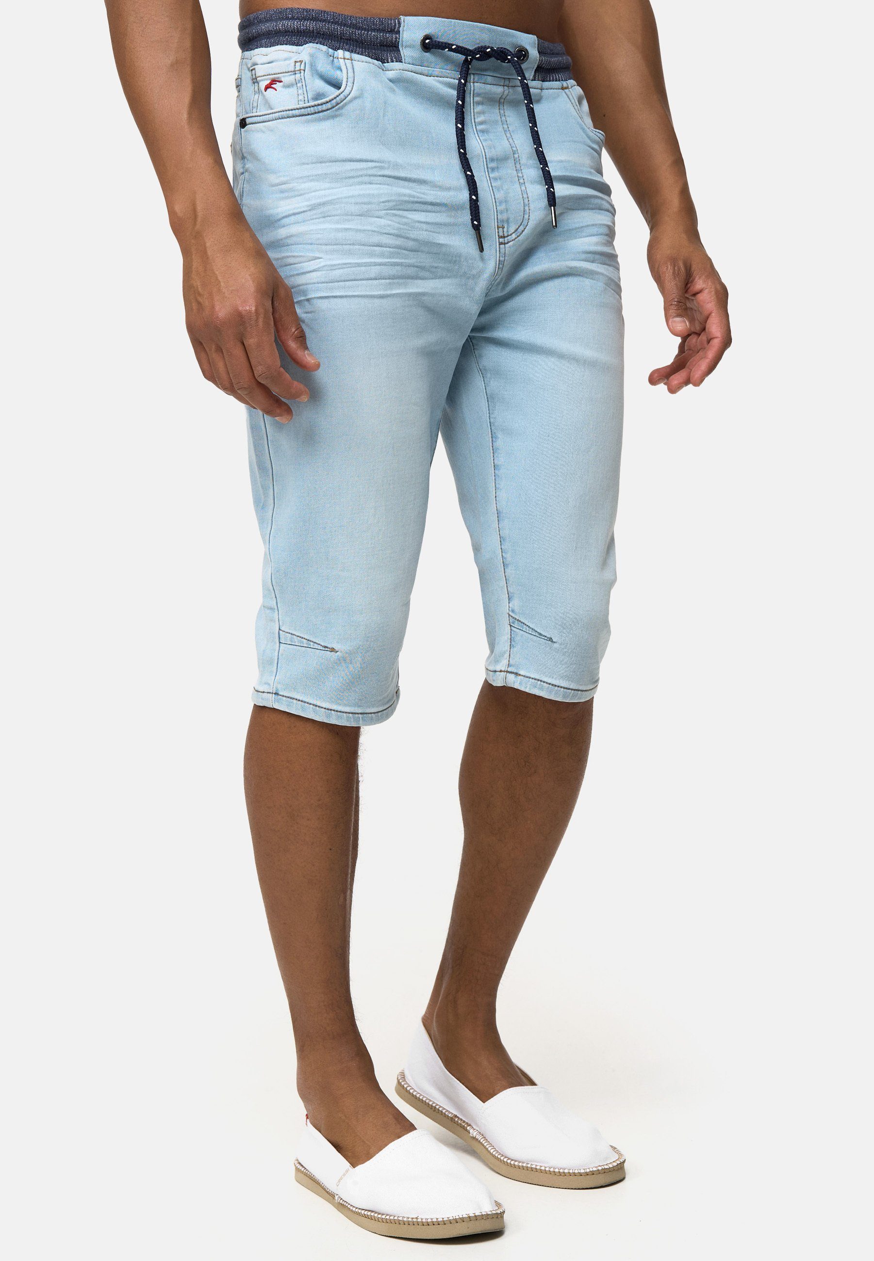 Indicode 3/4-Jeans Vasile im Used-Look mit günstig online kaufen