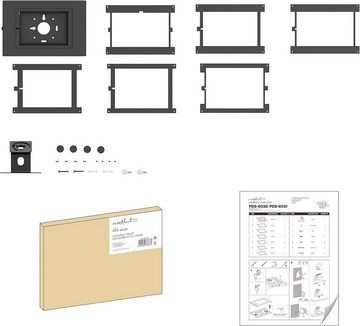 PureMounts PureMounts® Tablet Halterung mit abschließbarem Stahlgehäuse für iPad Tablet-Ständer