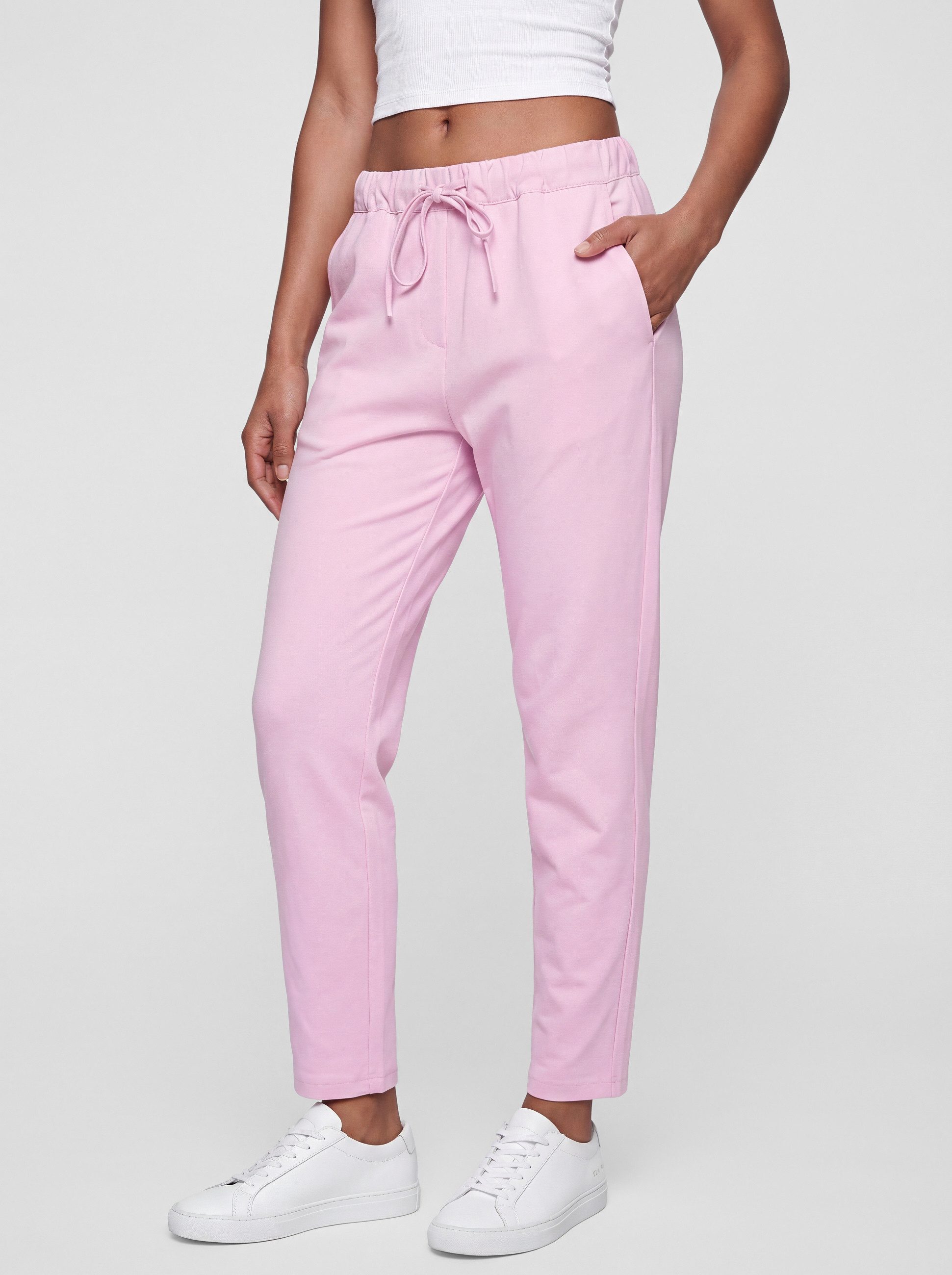 PEKIVESSA Jogger Pants Stretch Schlupfhose Sweathose mit Taschen aus Stretch-Baumwollmischung