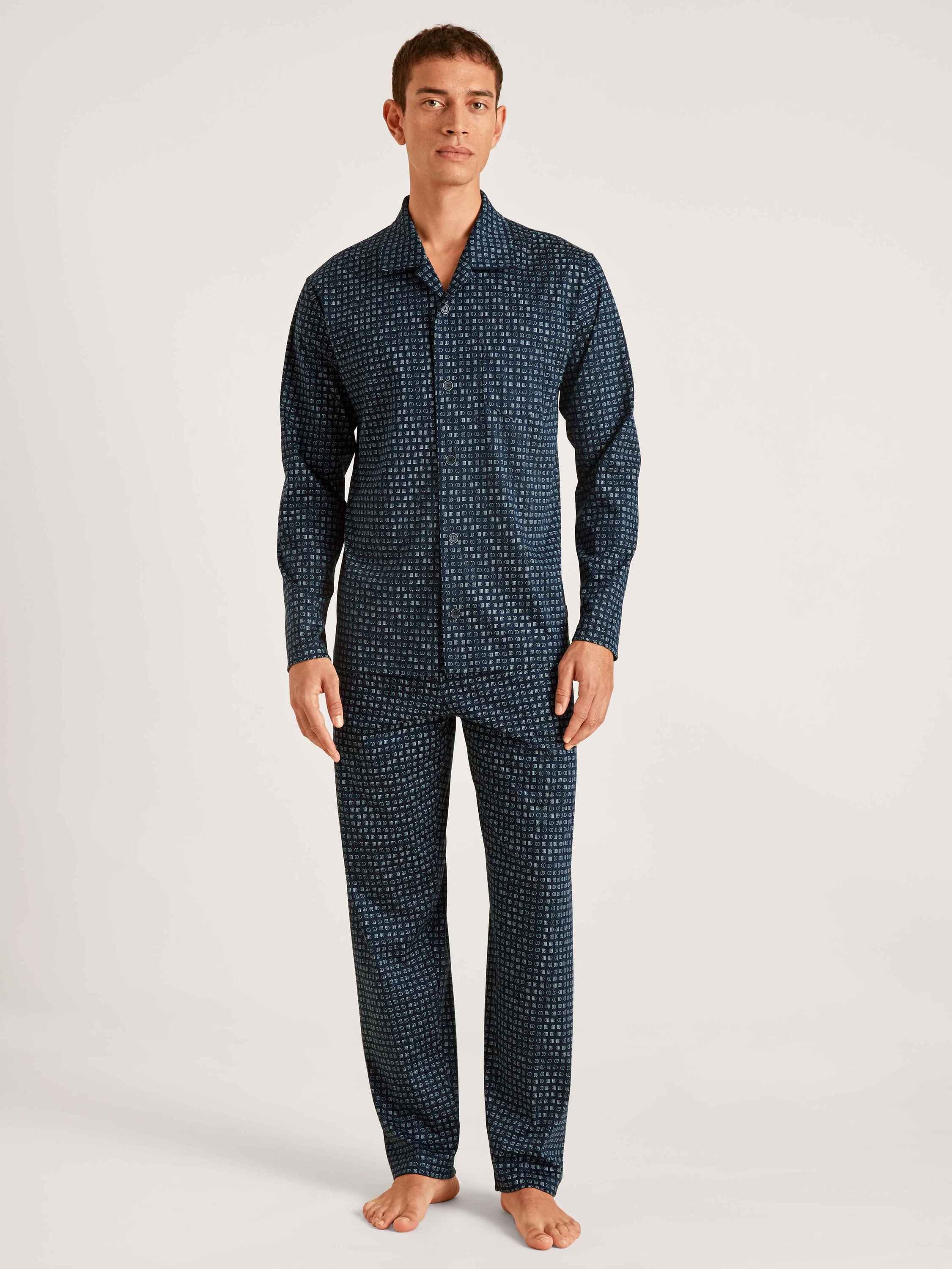 CALIDA Pyjama Pyjama, durchgeknöpft tlg) (2