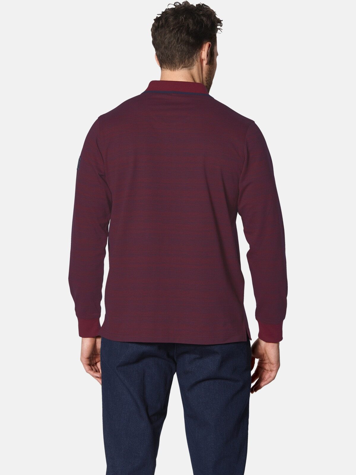 Babista Langarm-Poloshirt ALRENTI mit Jacquardmuster günstig online kaufen
