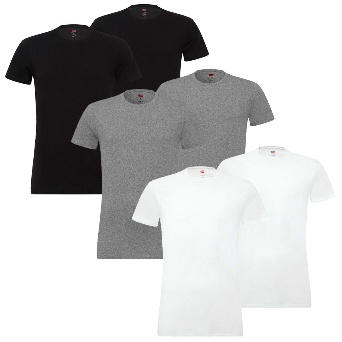 Levi's 2-er Set T-Shirt V-Ausschnitt Schwarz günstig online kaufen
