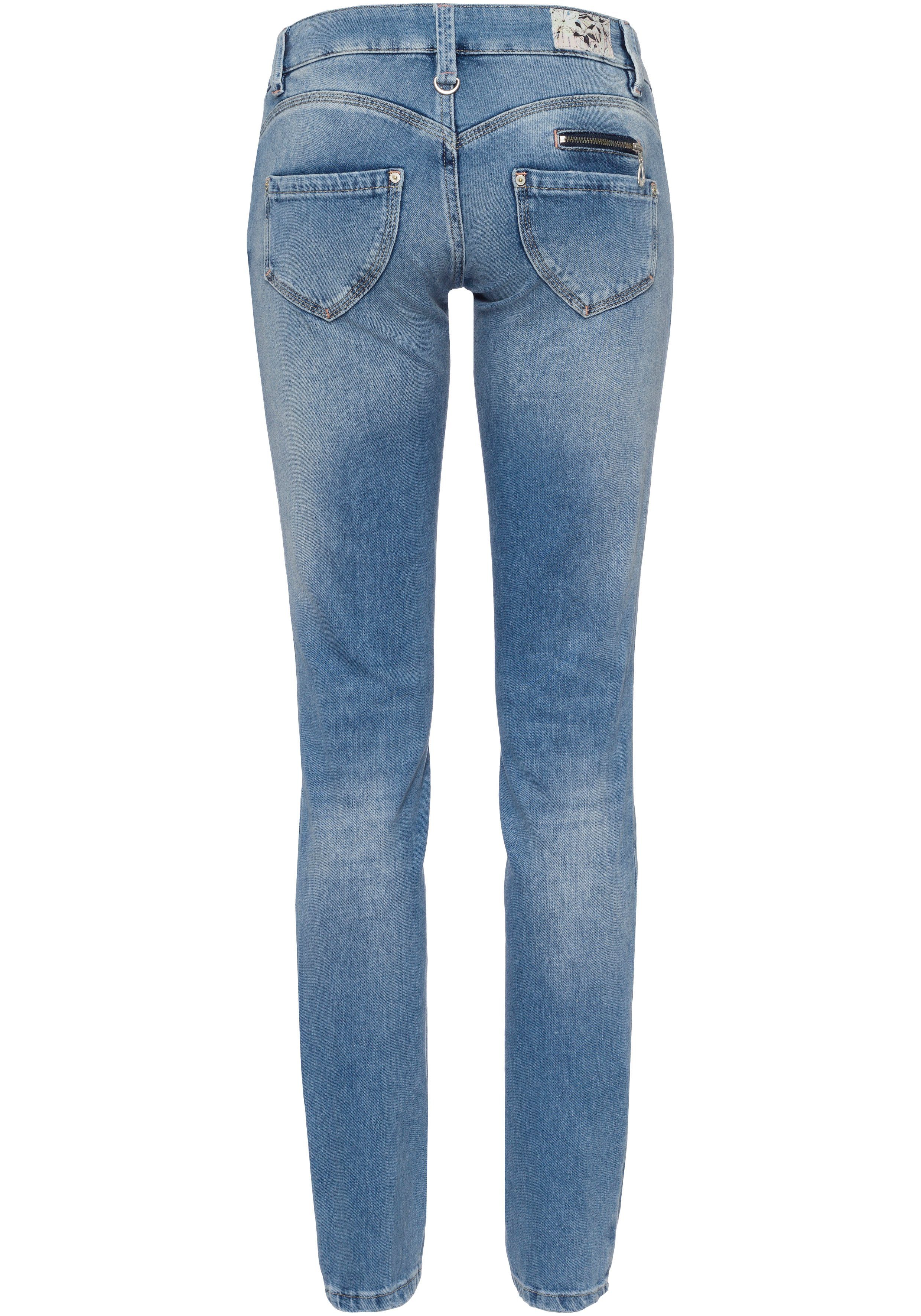 Freeman T. Porter Slim-fit-Jeans mit coolen (1-tlg) med palermo Deko-Features