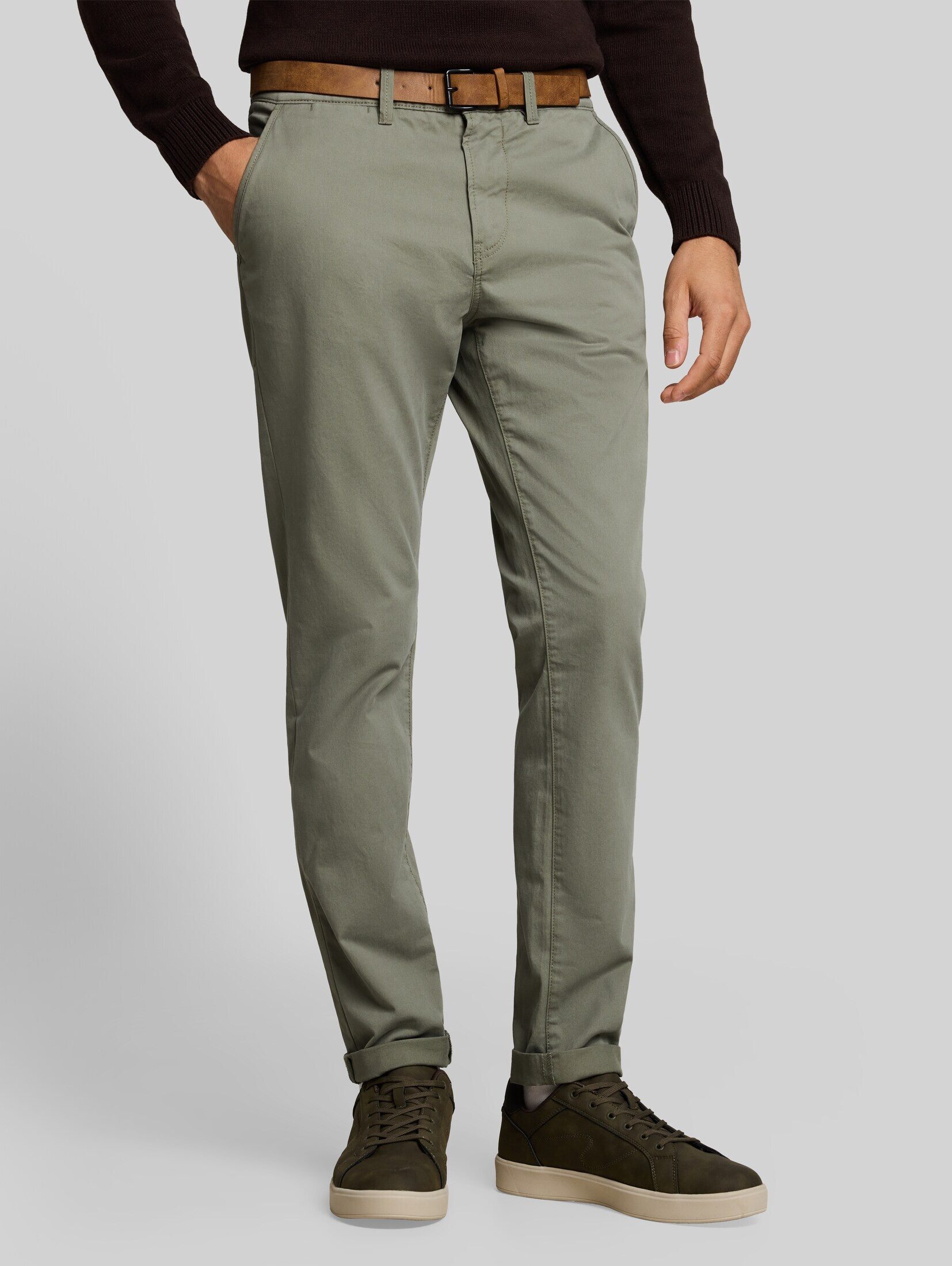 TOM TAILOR Denim Chinohose Hosen & Chino TTSLIM Chino Hose mit Gürtel