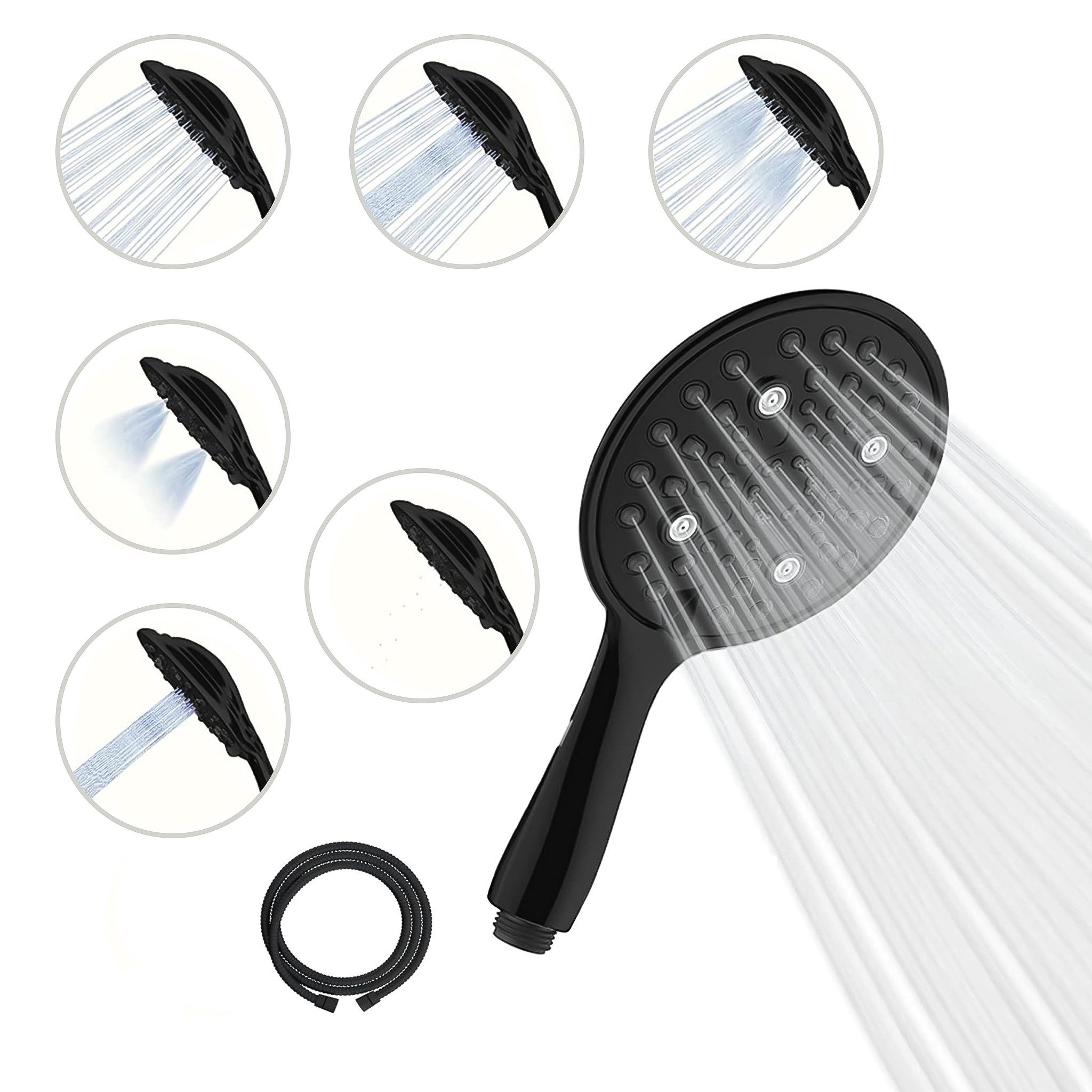 sparkpod Handbrause XXL Duschbrause Handbrause 6 Strahlarten – Duschkopf mi günstig online kaufen