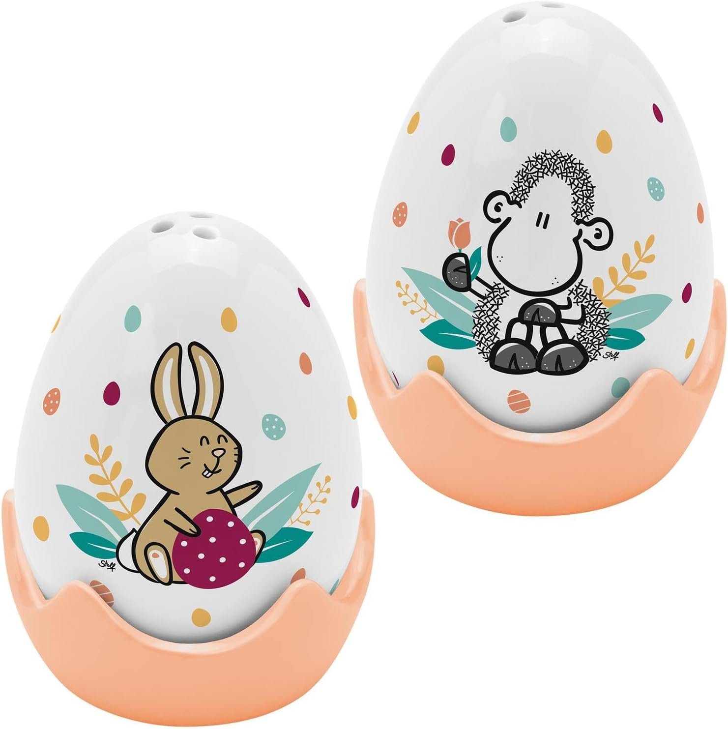 Eierbecher Eierbecher Salz Pfeffer Streuer Set Gewürzstreuer Geschenk-Set