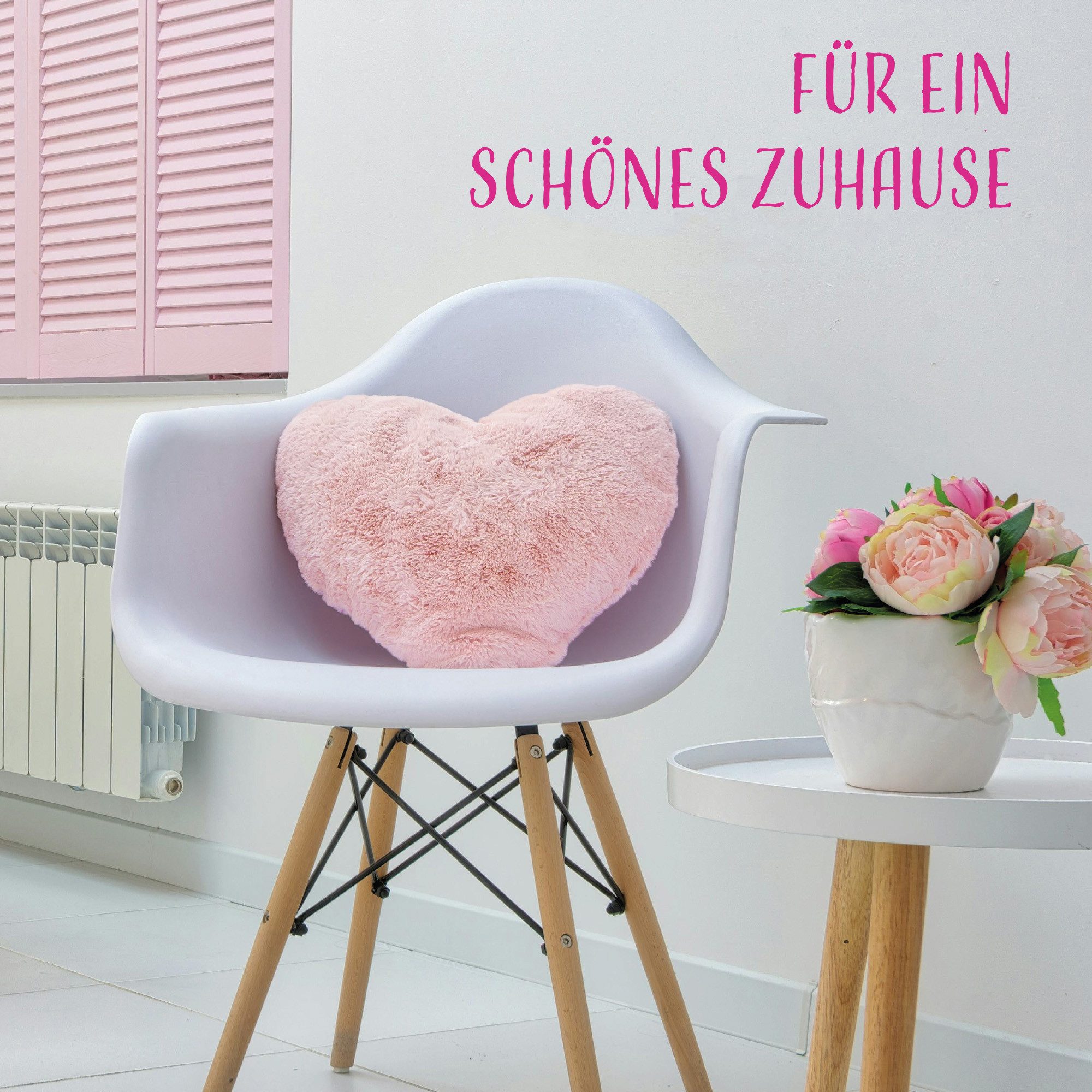 Bestlivings Dekokissen in Herzform Plüsch 30x40x12cm, Weiches Dekokissen, Sofakissen – Valentinstagsgeschenk in Herzform